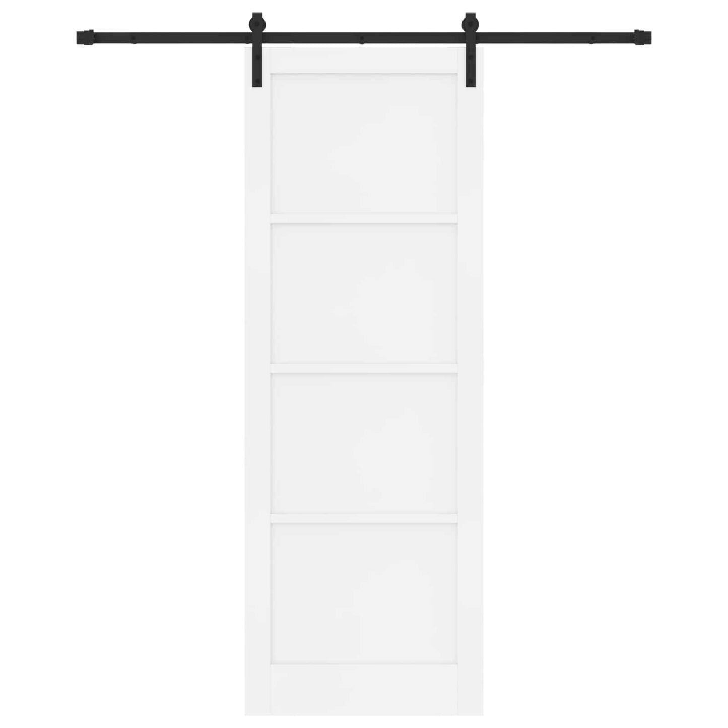 Skyvedør Hvit og svart 83 x 232 cm Heltre furu