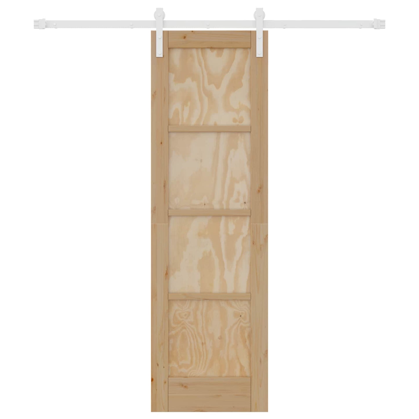 Skyvedør Naturlig og Hvit 61 x 198,5 cm Heltre furu