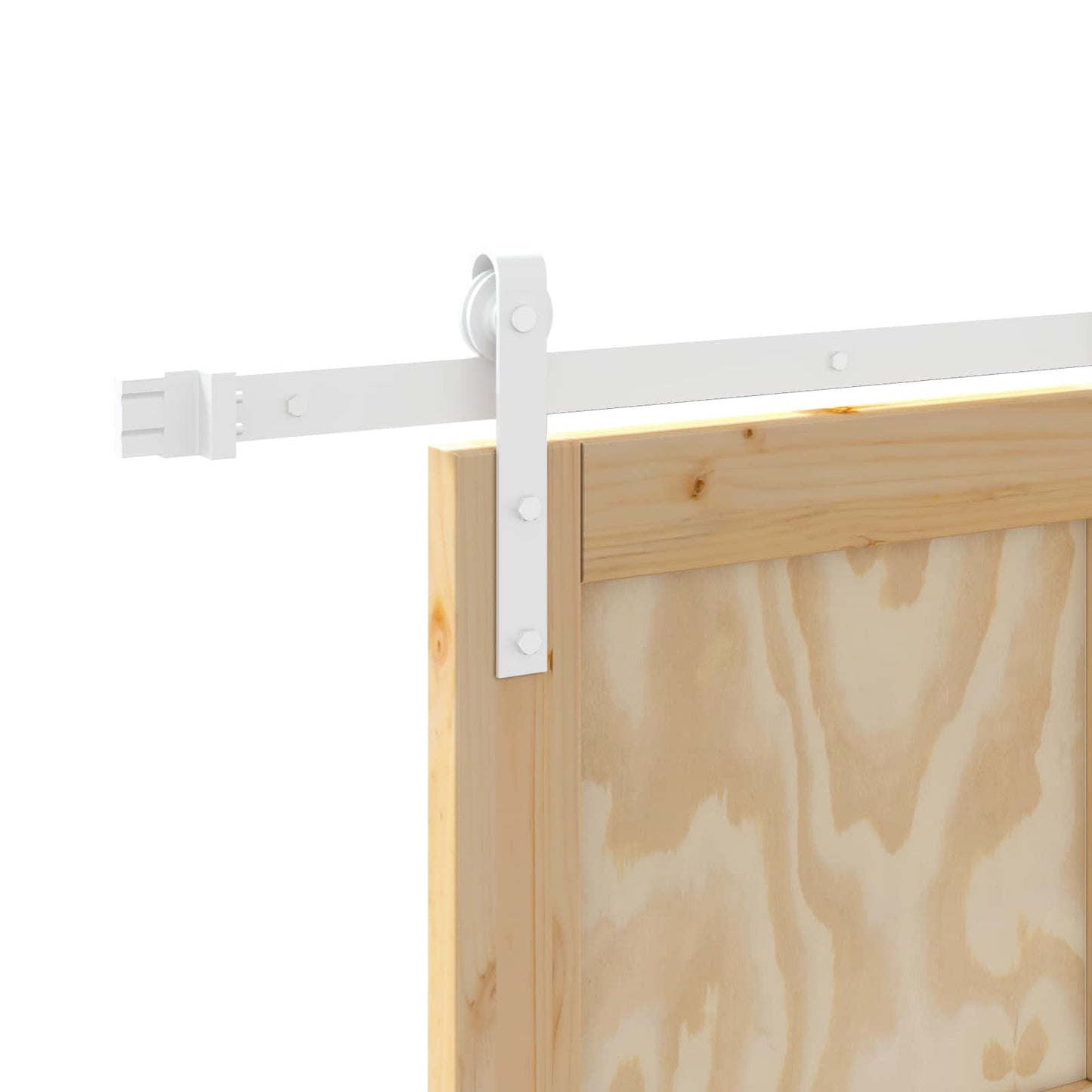 Skyvedør Naturlig og Hvit 83 x 232 cm Heltre furu