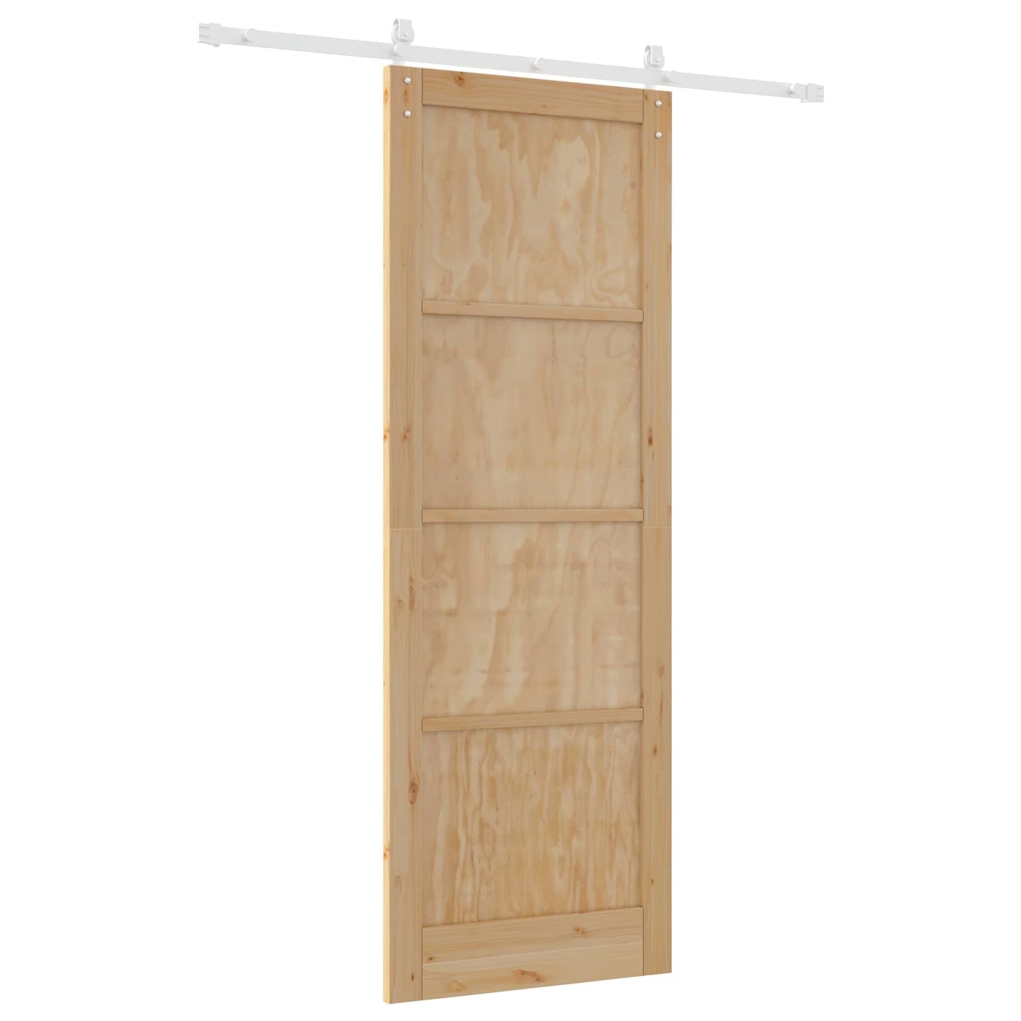 Skyvedør Naturlig og Hvit 83 x 232 cm Heltre furu