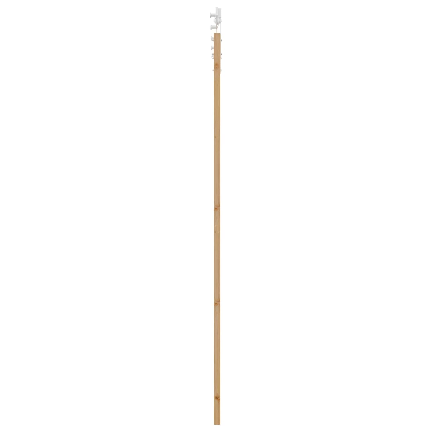 Skyvedør Naturlig og Hvit 83 x 232 cm Heltre furu