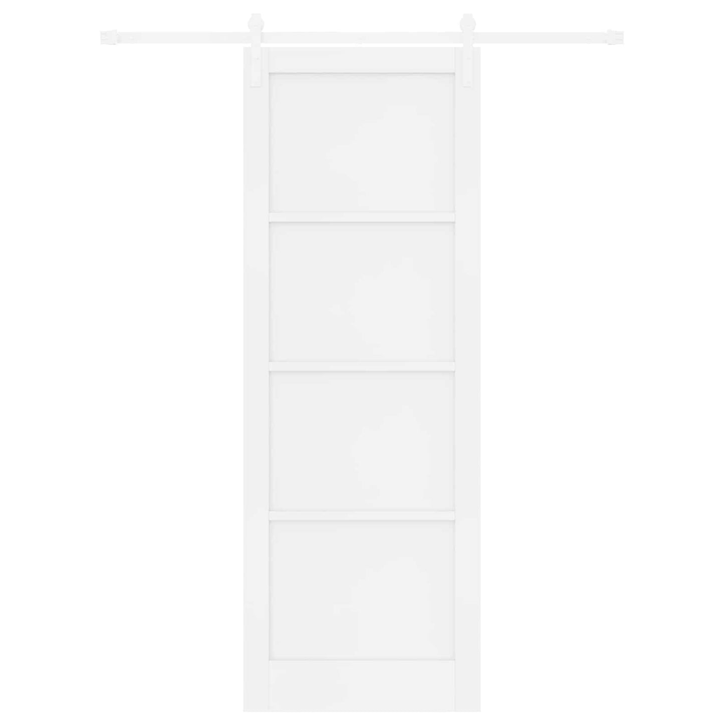 Skyvedør Hvit 83 x 232 cm Heltre furu