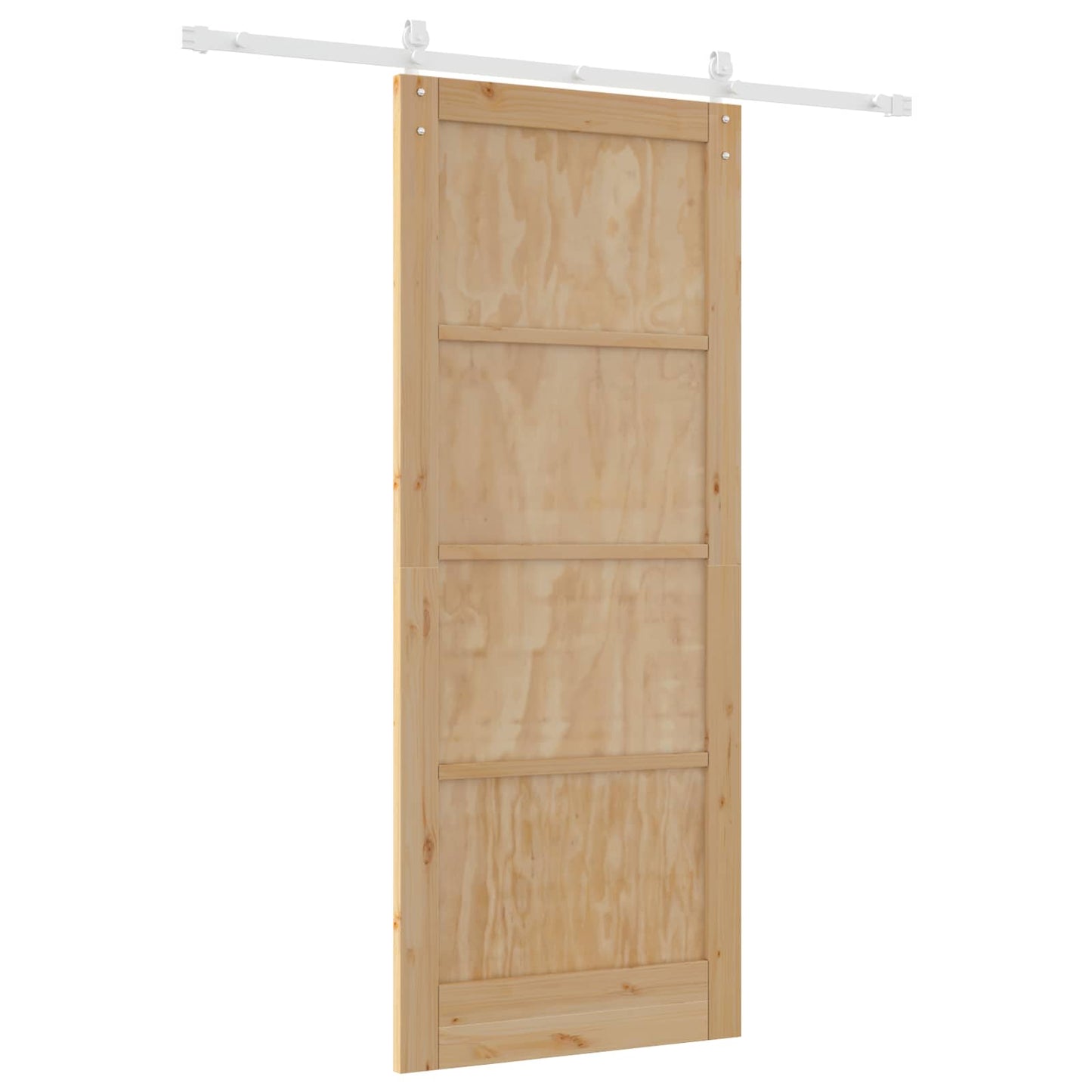 Skyvedør Naturlig og Hvit 86 x 211 cm Heltre furu