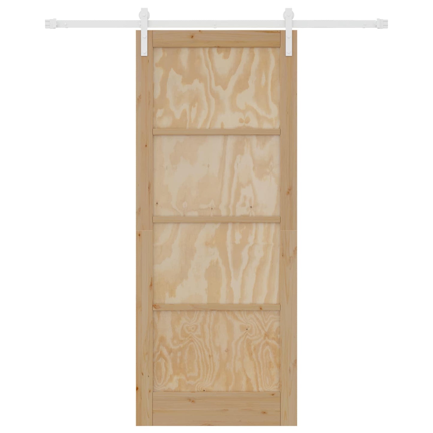 Skyvedør Naturlig og Hvit 86 x 211 cm Heltre furu