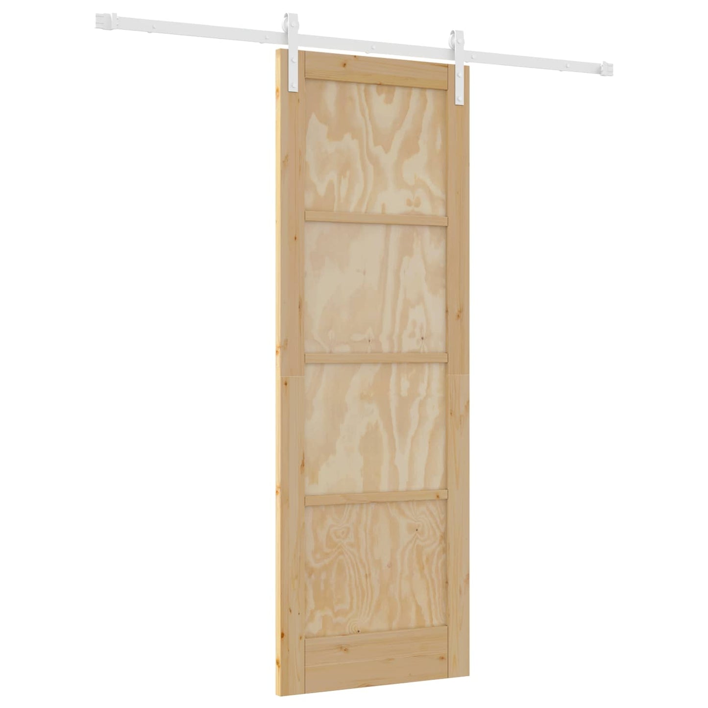 Skyvedør Naturlig og Hvit 73,5 x 211 cm Heltre furu