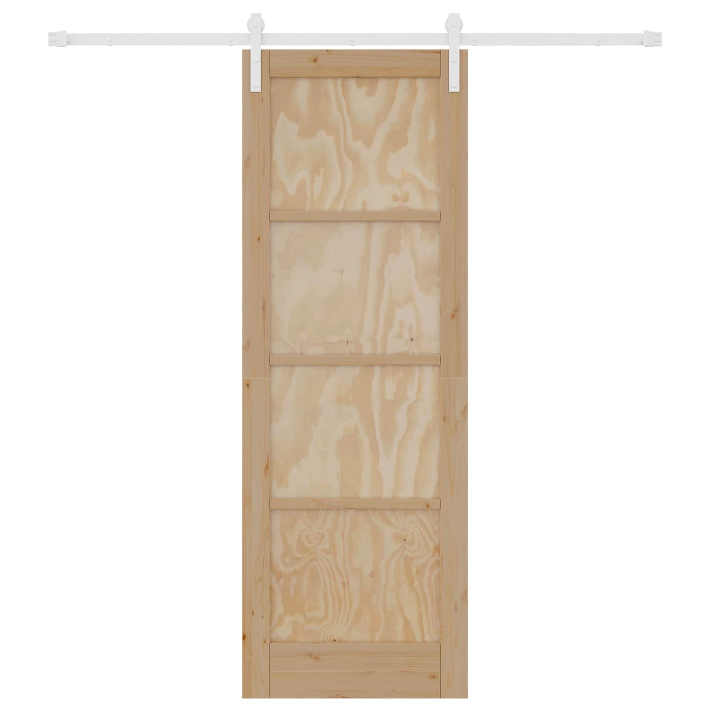 Skyvedør Naturlig og Hvit 73,5 x 211 cm Heltre furu
