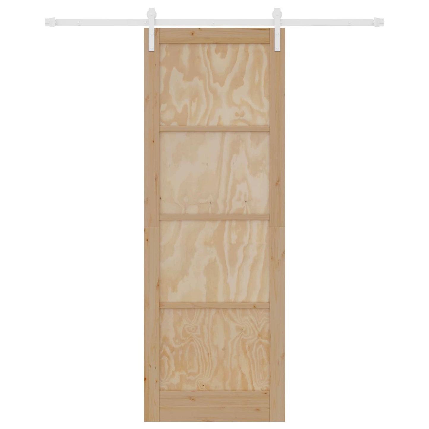Skyvedør Naturlig og Hvit 83 x 232 cm Heltre furu