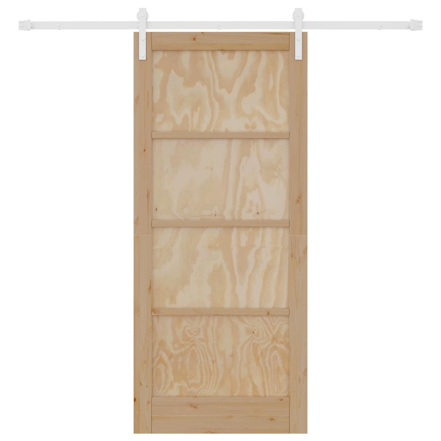 Skyvedør Naturlig og Hvit 86 x 198,5 cm Heltre furu