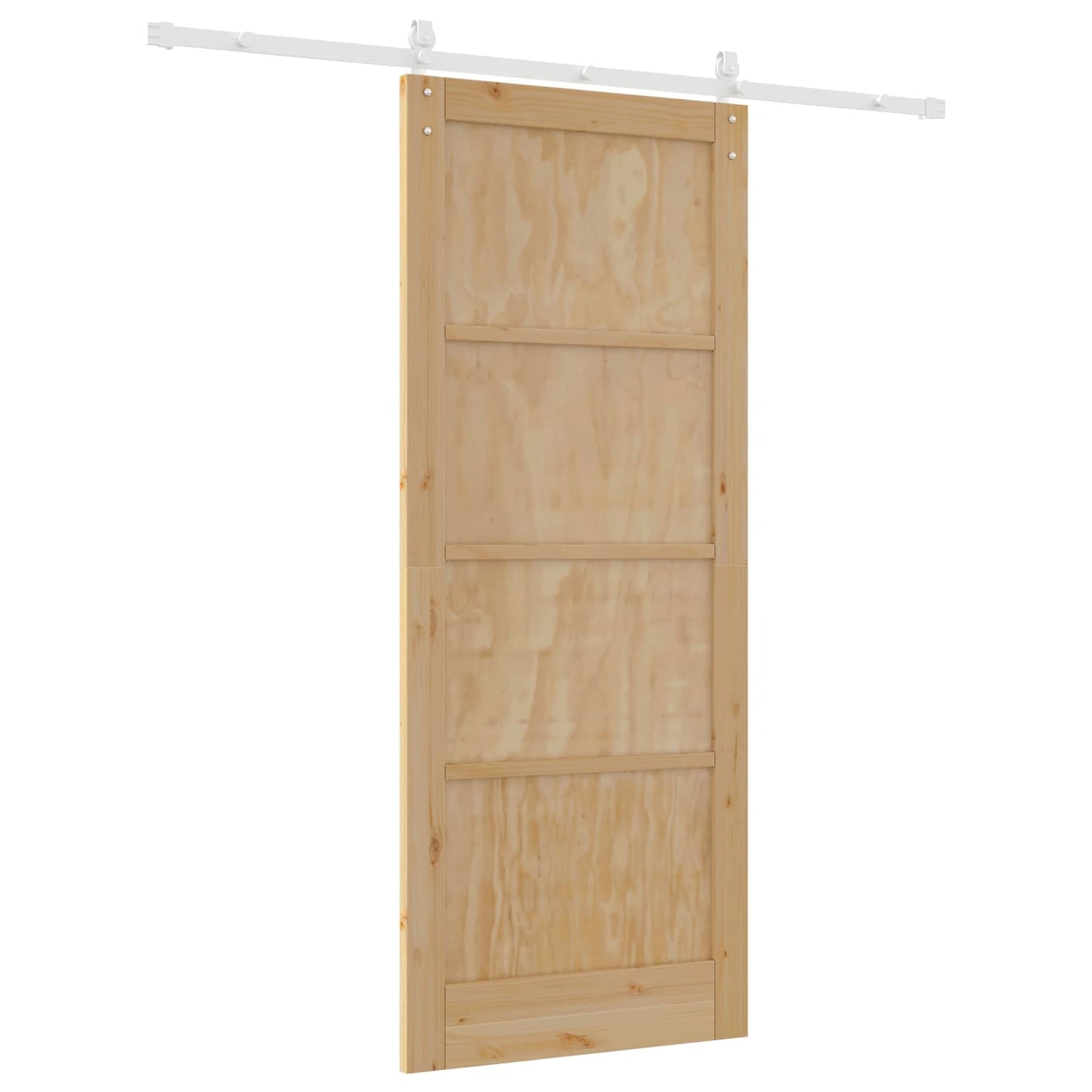Skyvedør Naturlig og Hvit 86 x 211 cm Heltre furu