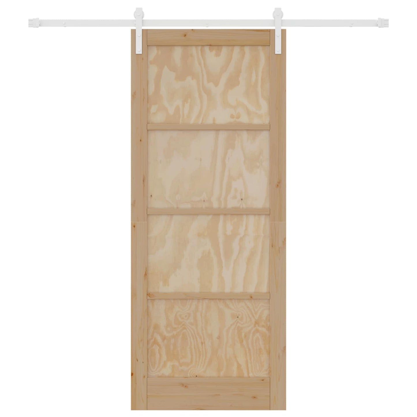 Skyvedør Naturlig og Hvit 86 x 211 cm Heltre furu