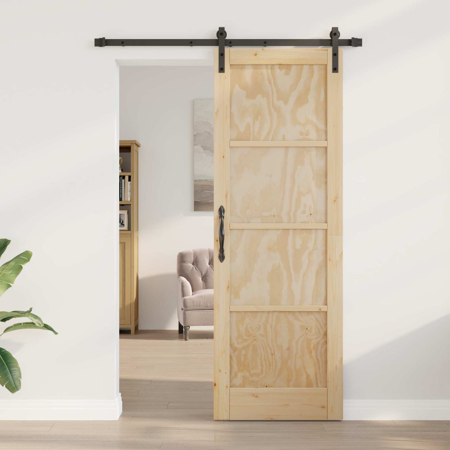 Skyvedør Naturlig 73,5 x 211 cm Heltre furu