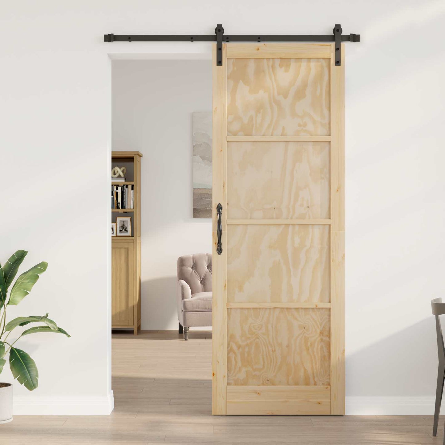 Skyvedør Naturlig 83 x 232 cm Heltre furu