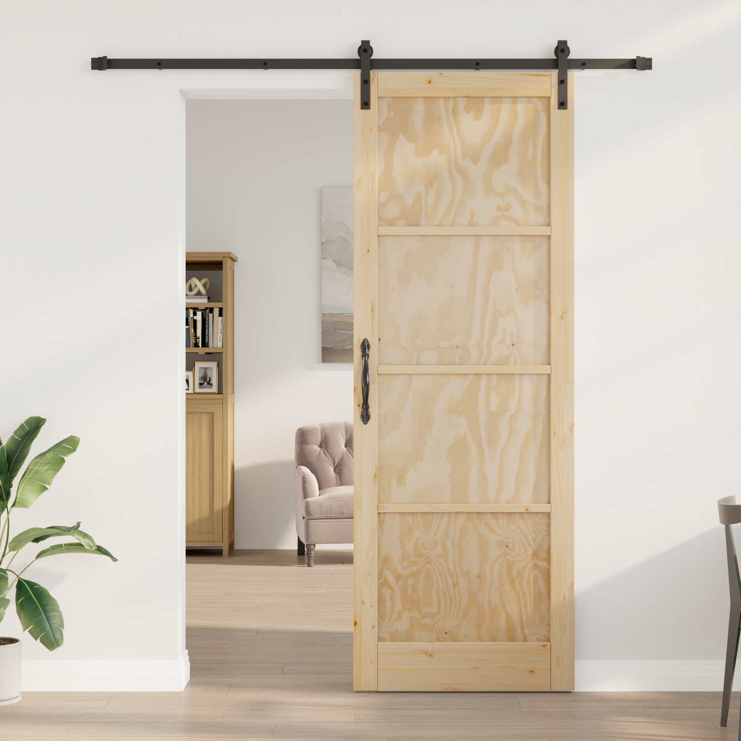 Skyvedør Naturlig 83 x 232 cm Heltre furu