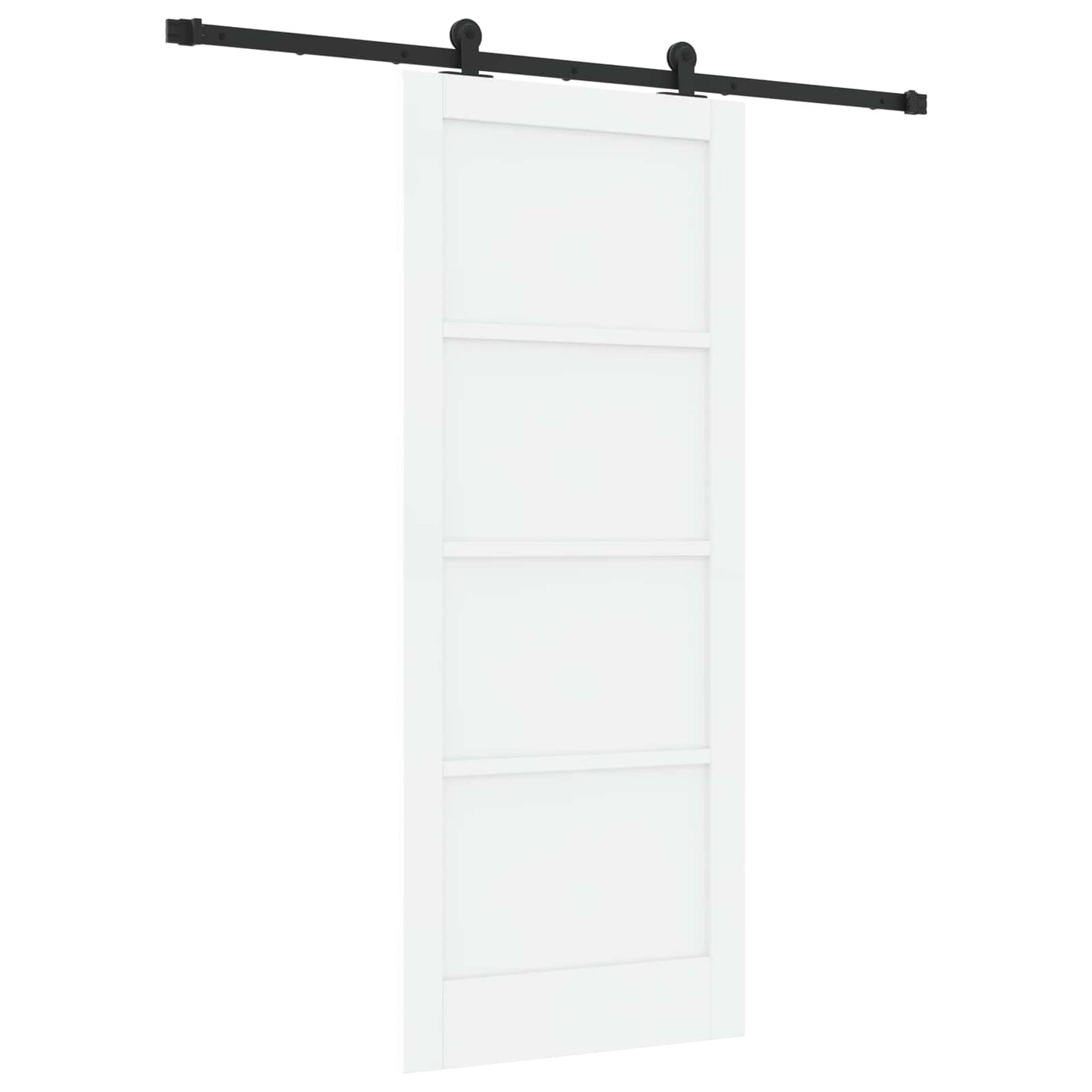 Skyvedør Hvit og svart 83 x 202 cm Heltre furu