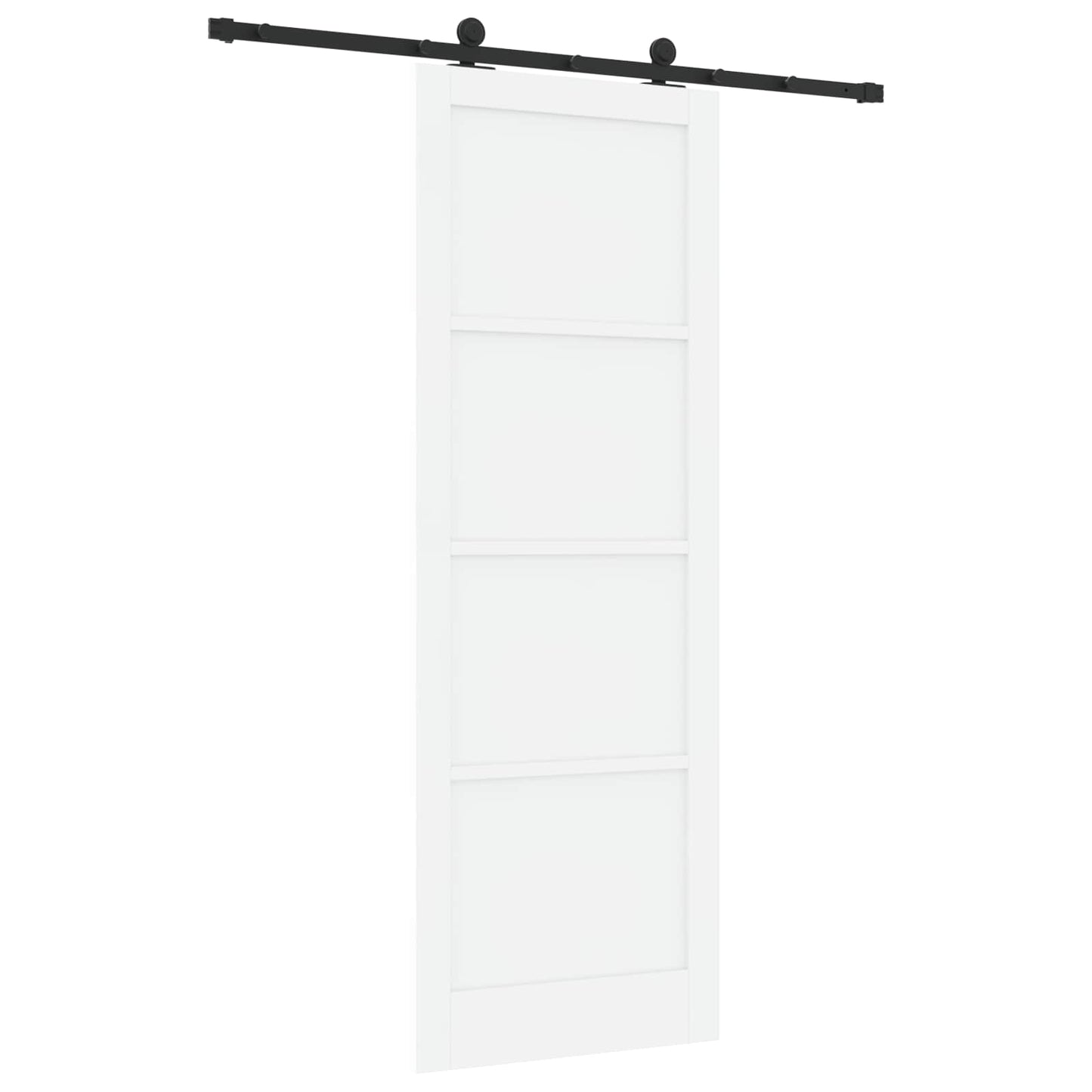 Skyvedør Hvit og svart 83 x 232 cm Heltre furu