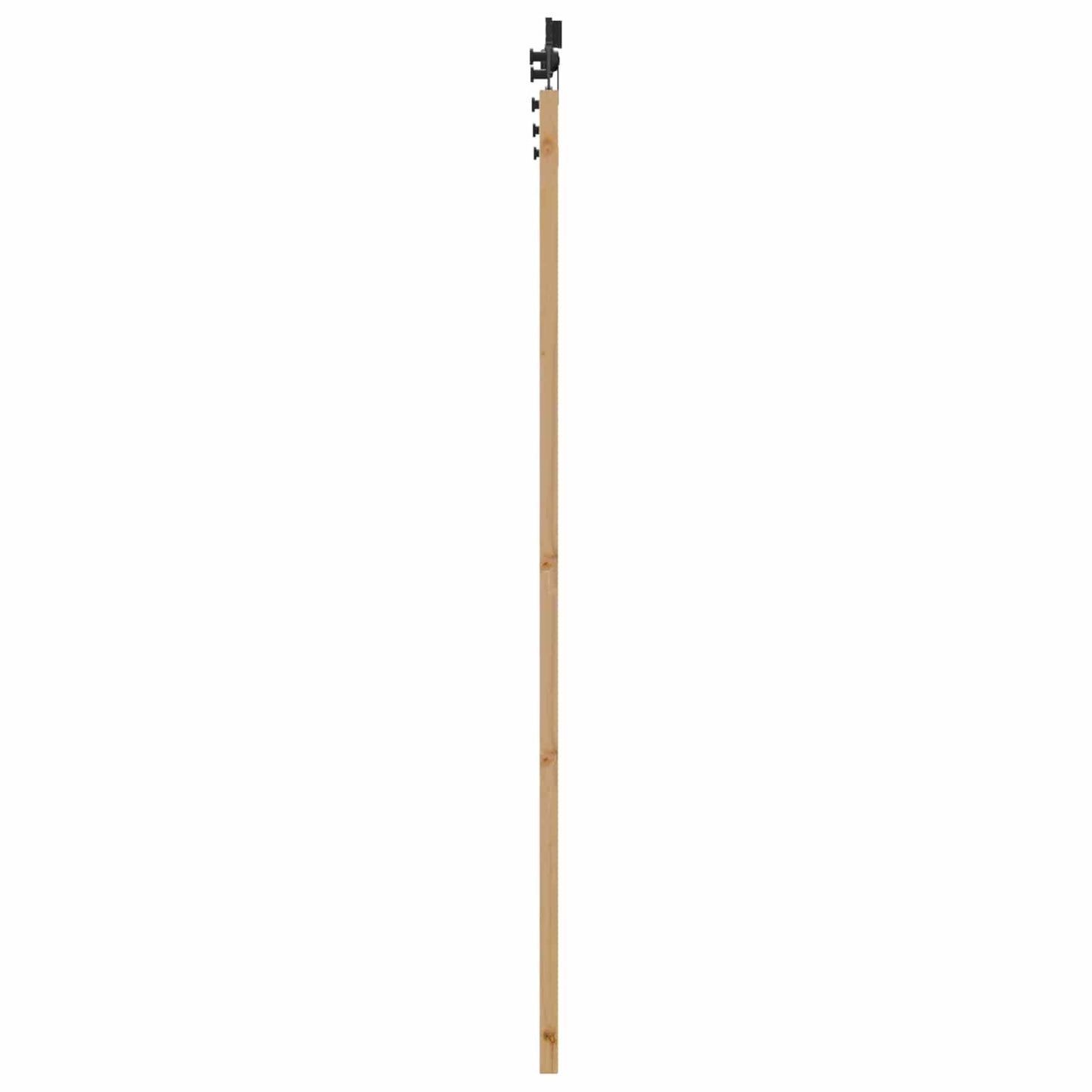 Skyvedør Naturlig og svart 86 x 198,5 cm Heltre furu