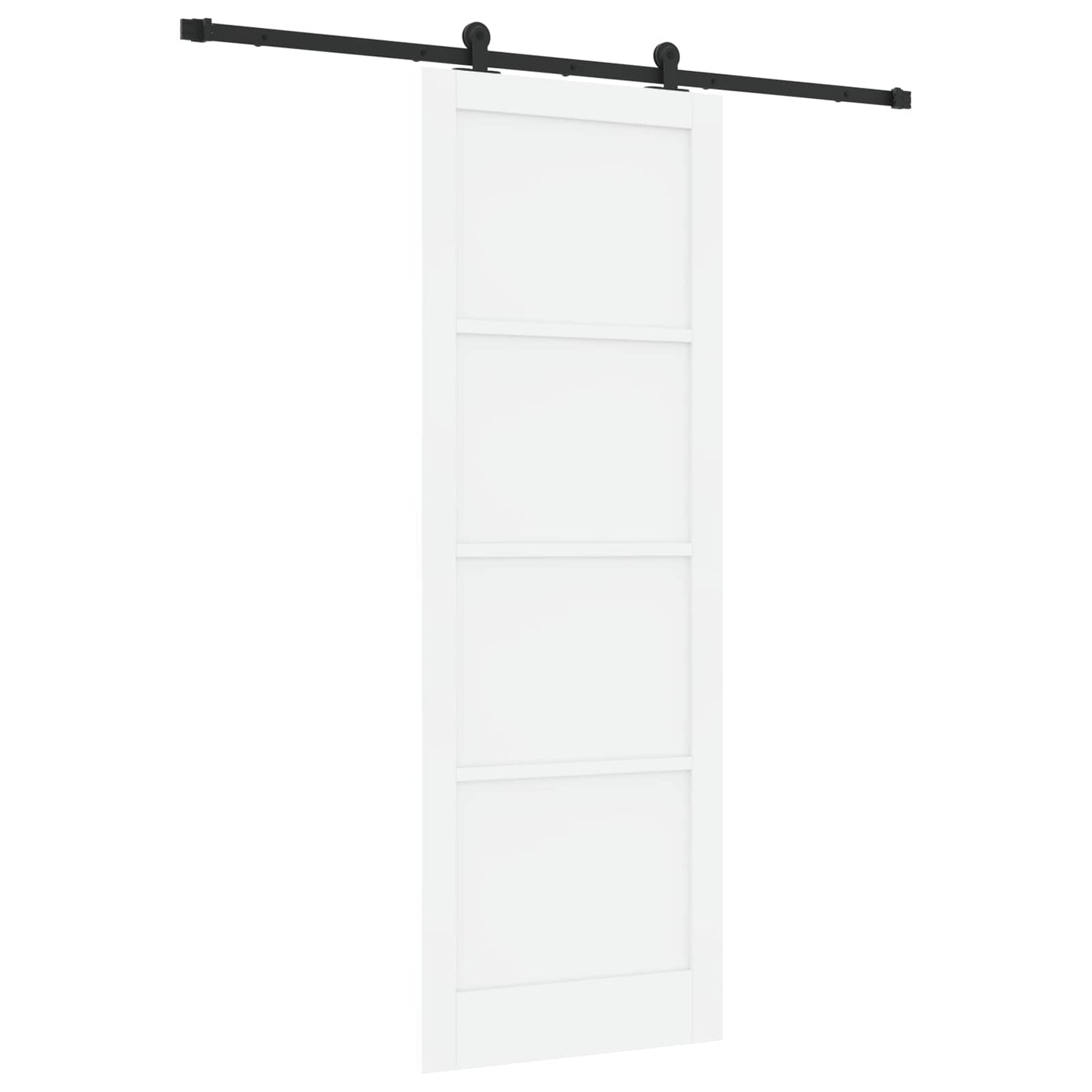 Skyvedør Hvit og svart 83 x 232 cm Heltre furu