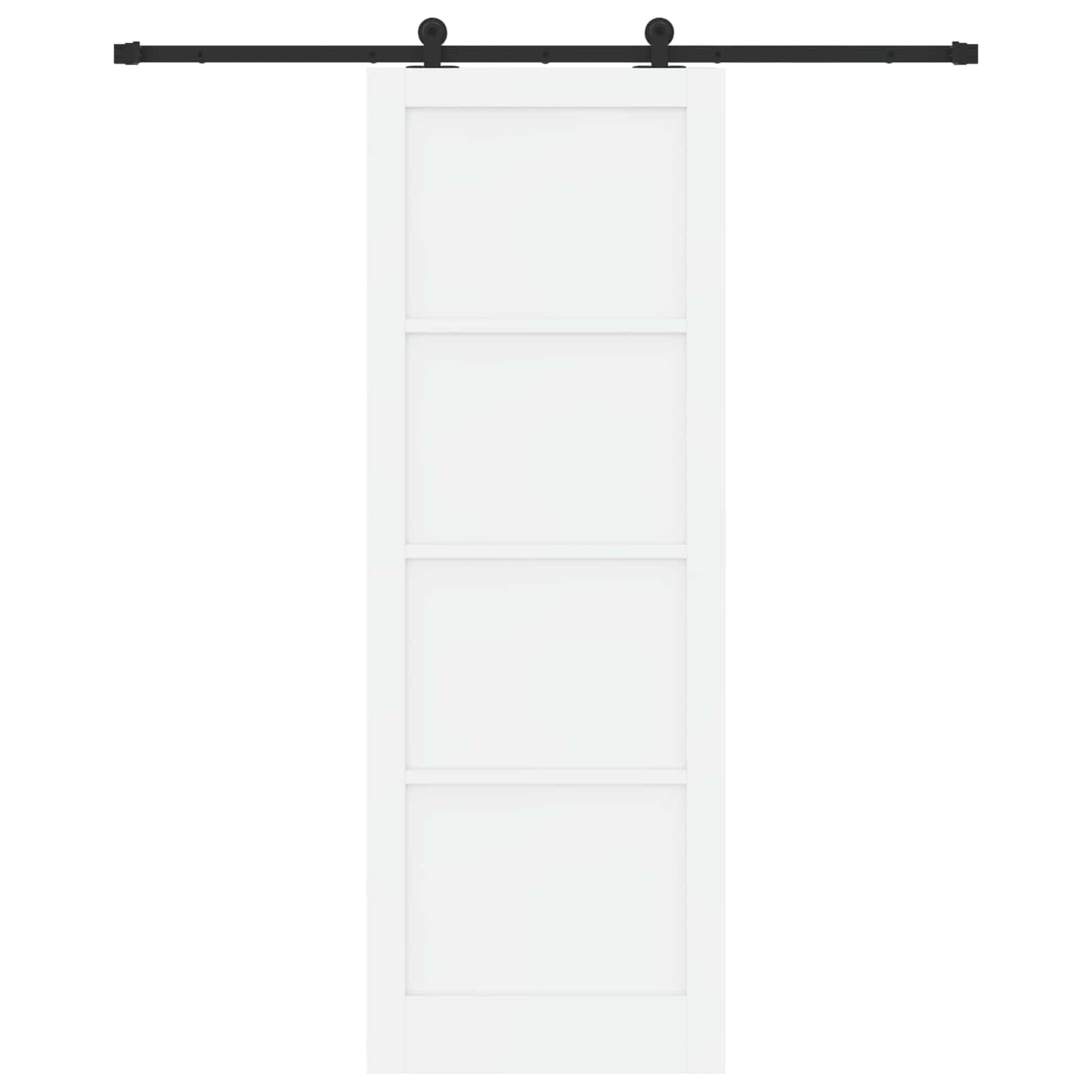 Skyvedør Hvit og svart 83 x 232 cm Heltre furu