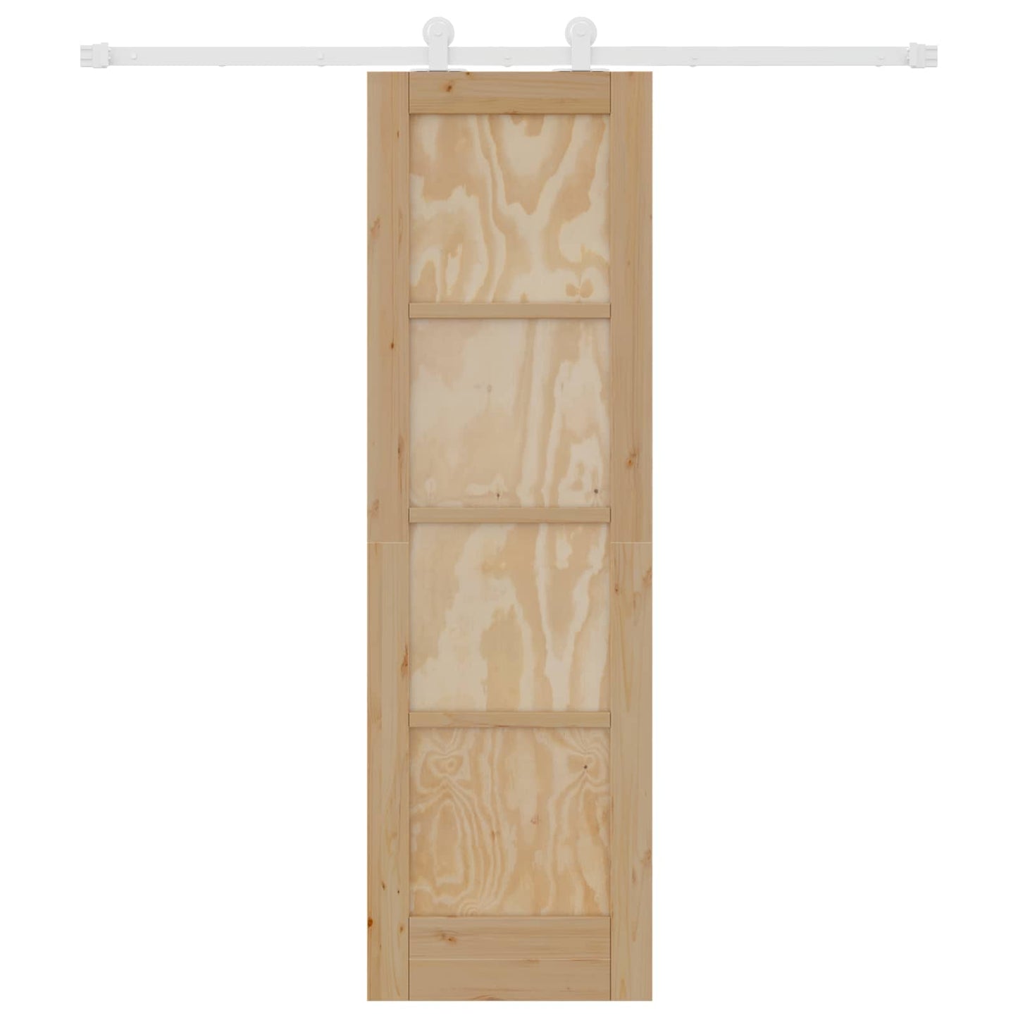 Skyvedør Naturlig og Hvit 61 x 198,5 cm Heltre furu