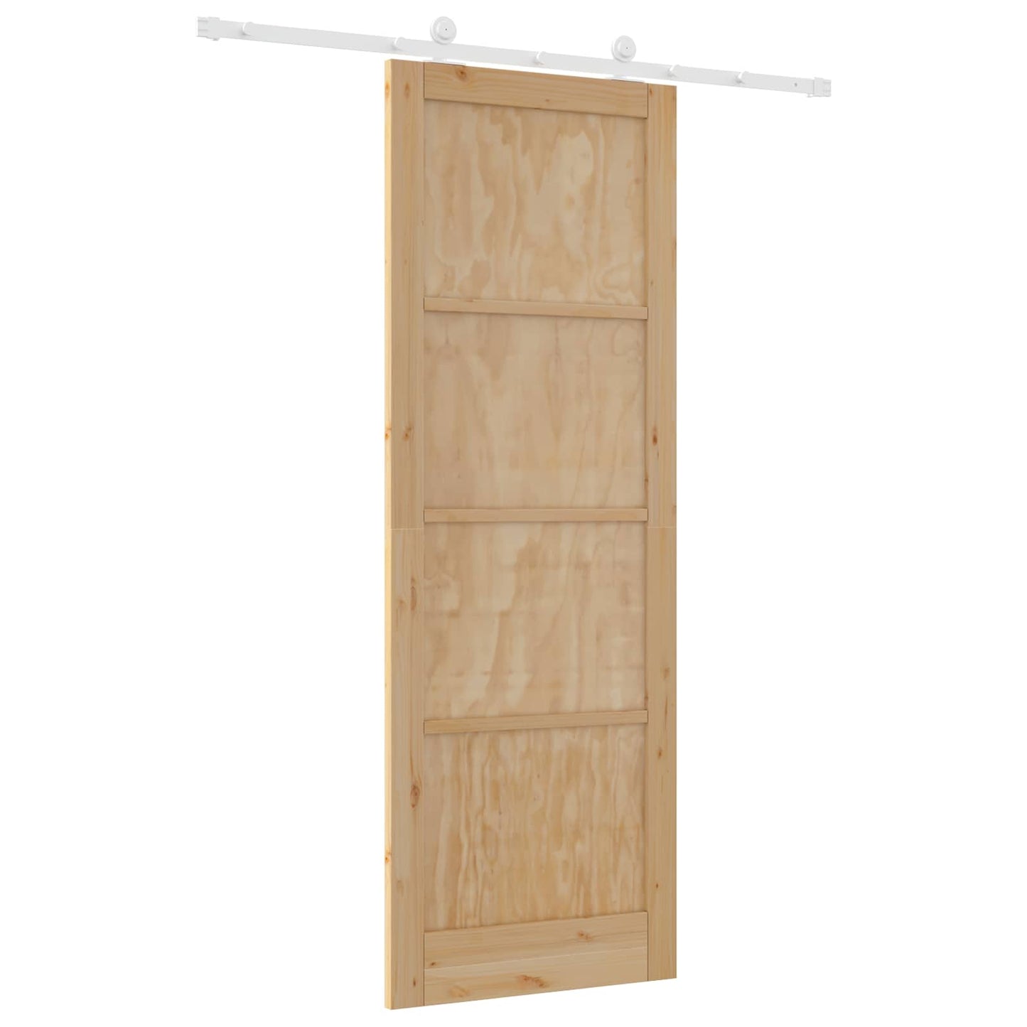 Skyvedør Naturlig og Hvit 83 x 232 cm Heltre furu