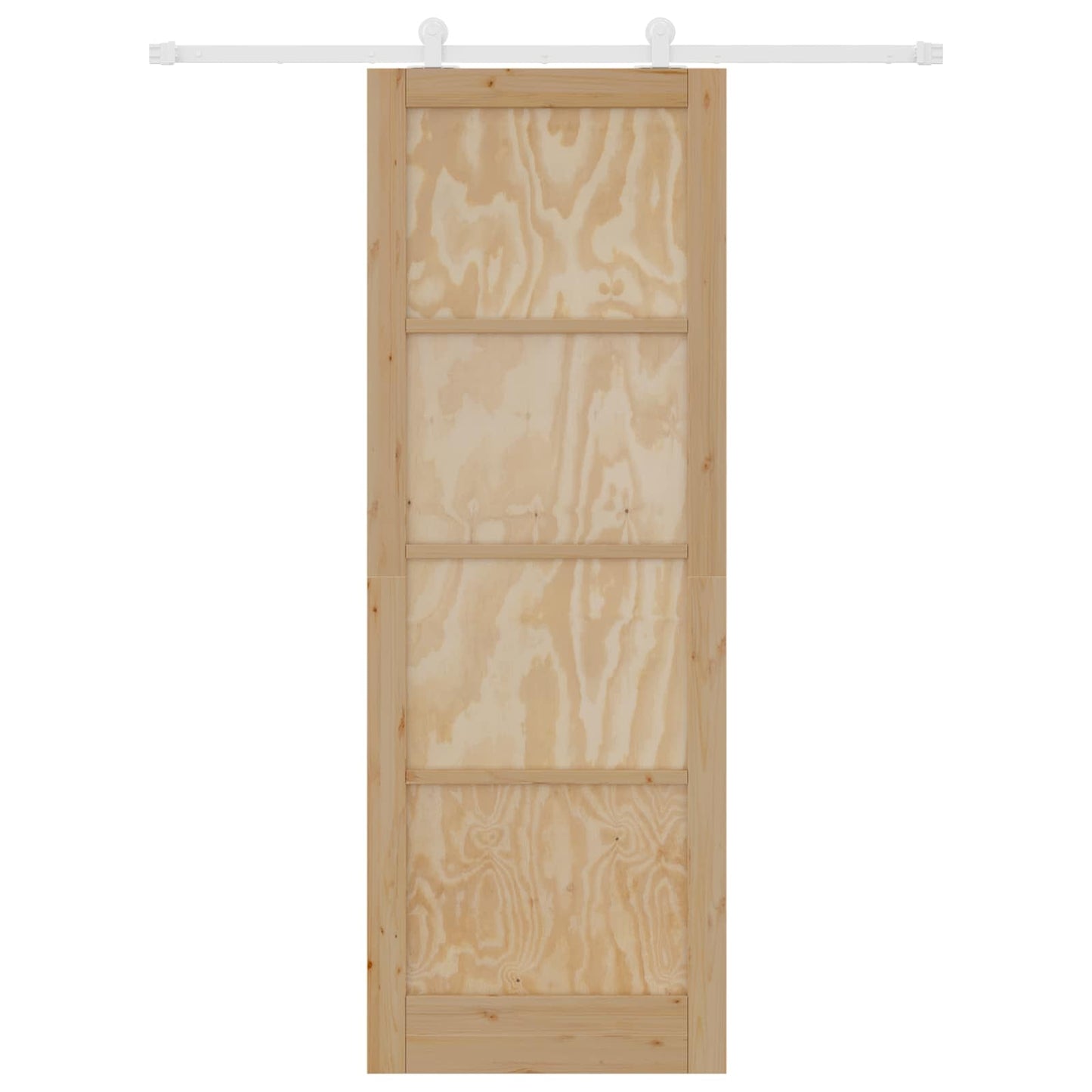 Skyvedør Naturlig og Hvit 83 x 232 cm Heltre furu