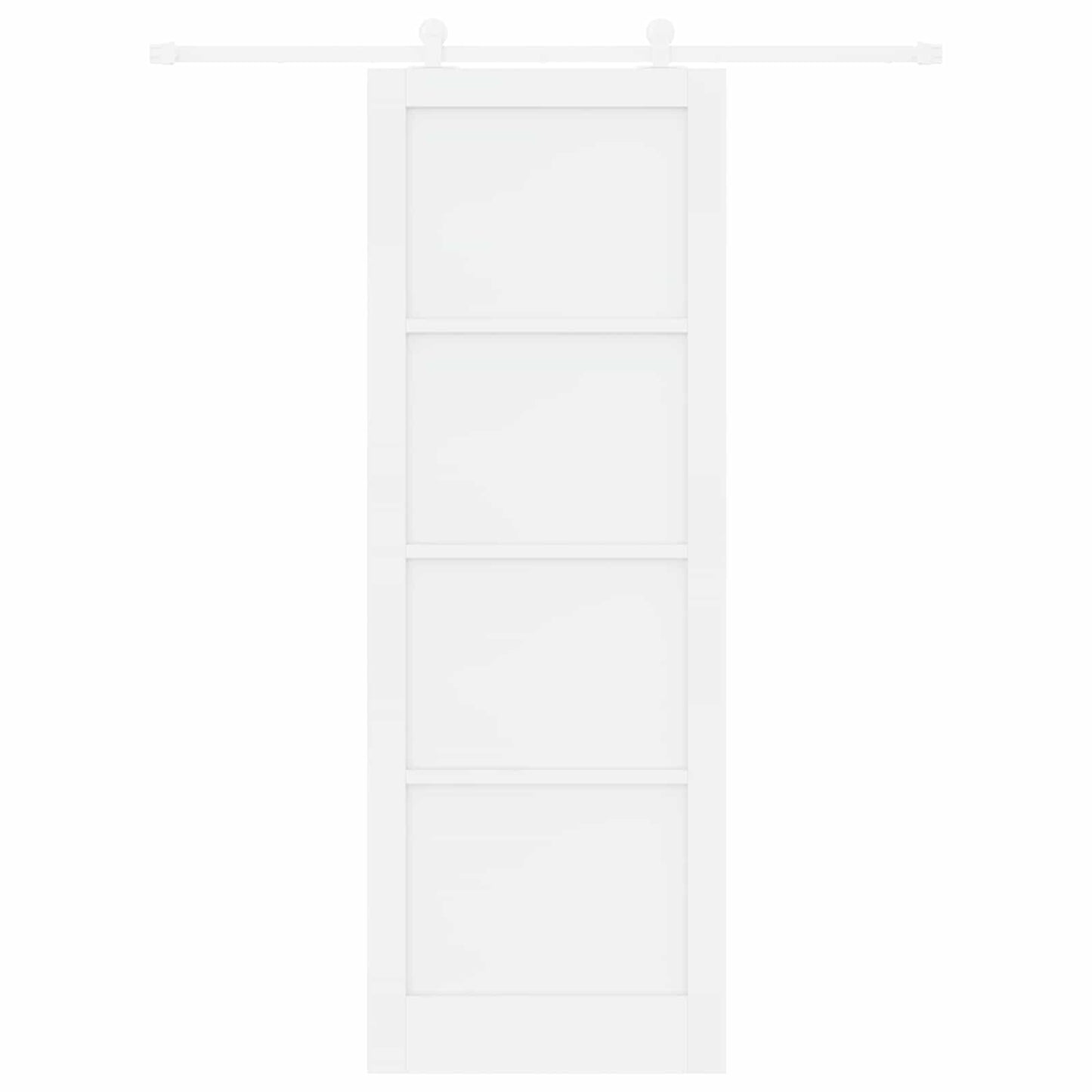 Skyvedør Hvit 83 x 232 cm Heltre furu