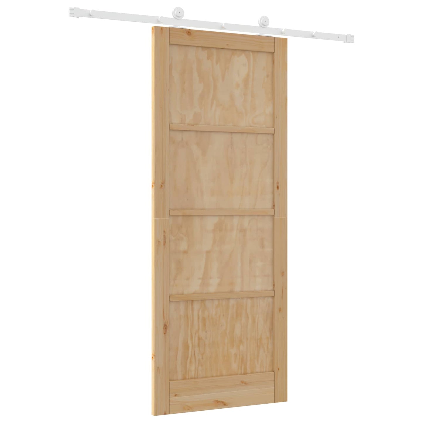 Skyvedør Naturlig og Hvit 86 x 211 cm Heltre furu
