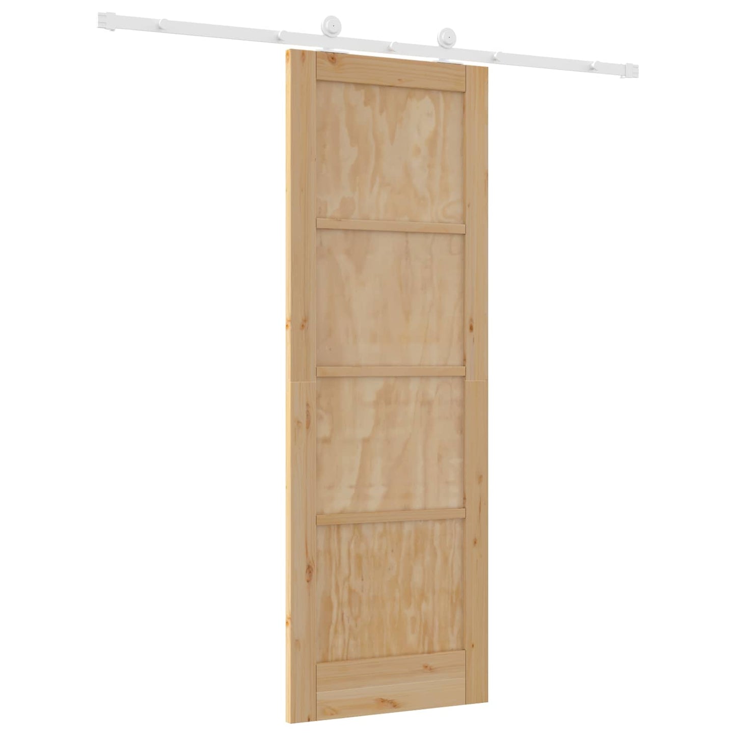 Skyvedør Naturlig og Hvit 73,5 x 211 cm Heltre furu