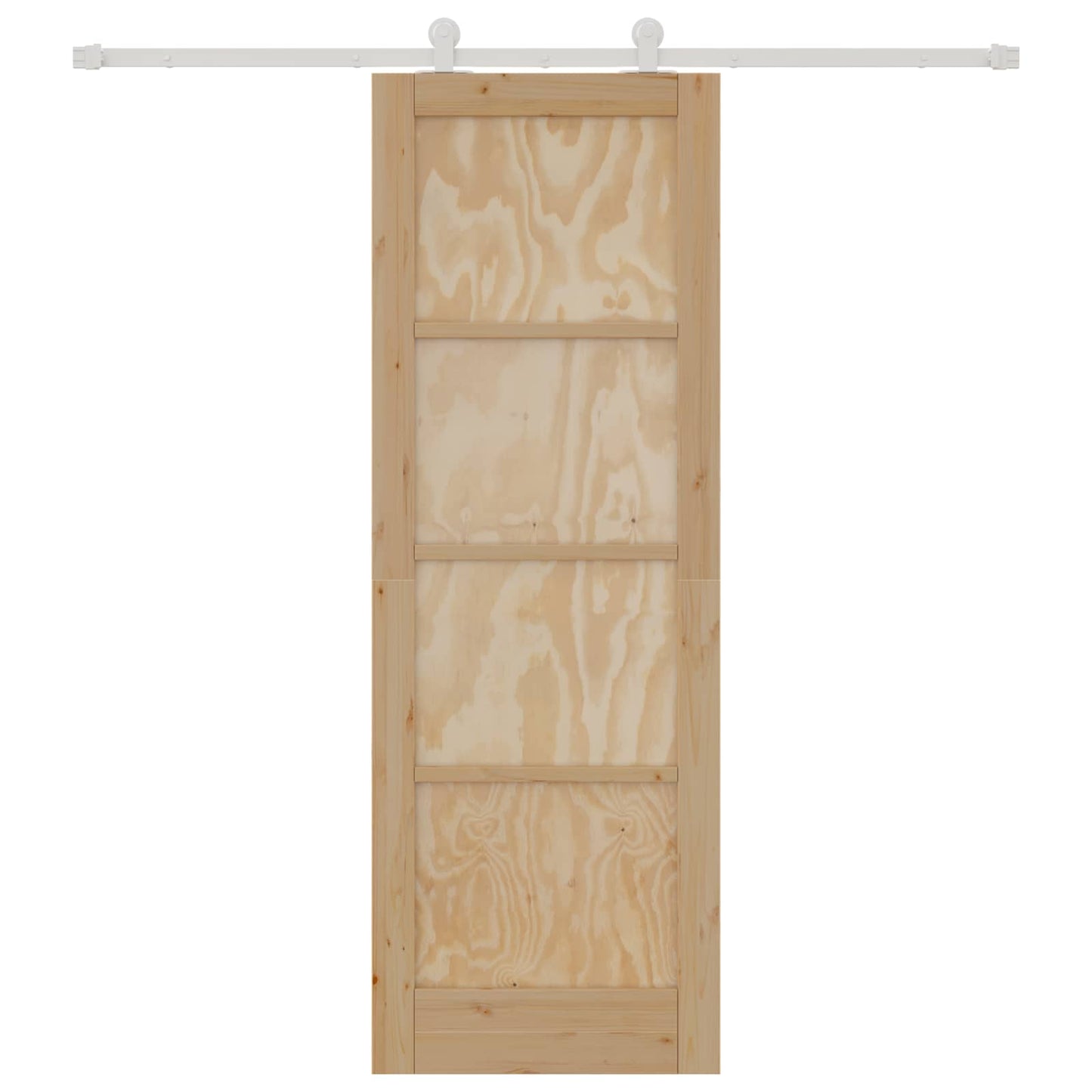 Skyvedør Naturlig og Hvit 73,5 x 211 cm Heltre furu
