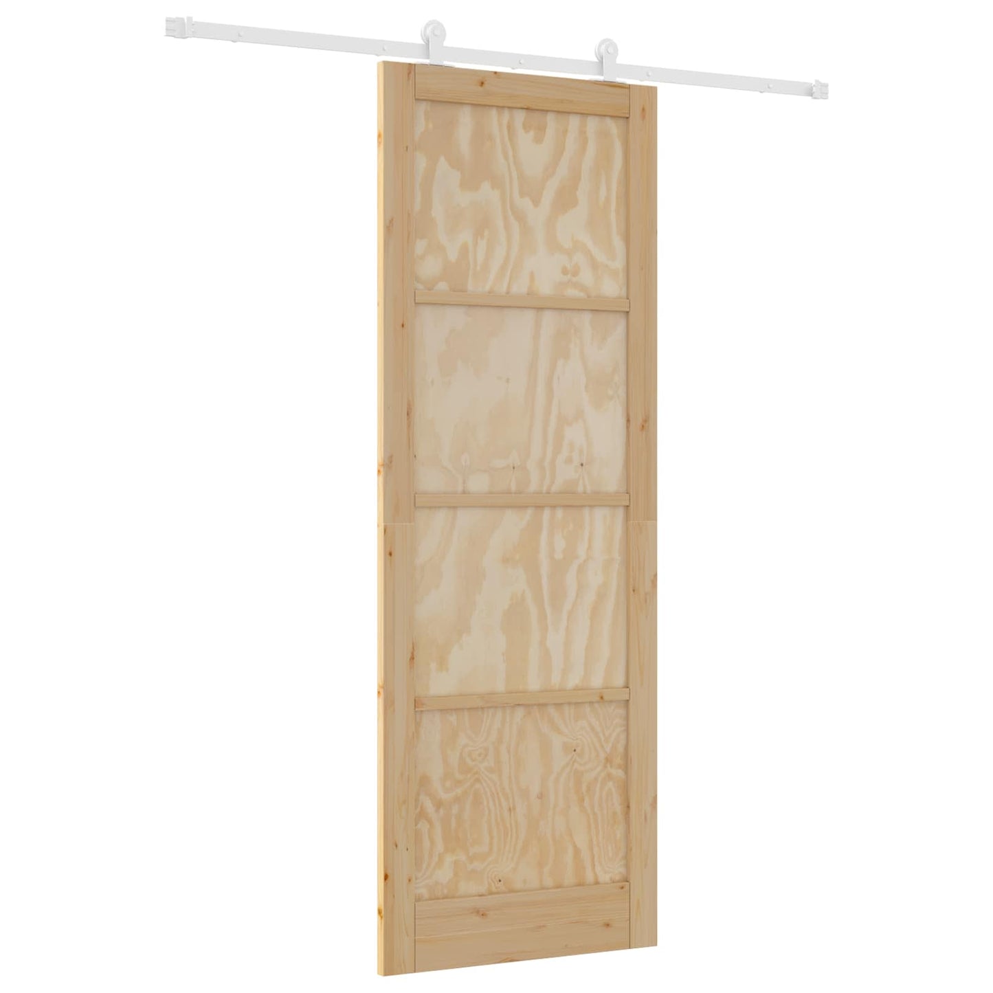 Skyvedør Naturlig og Hvit 83 x 232 cm Heltre furu