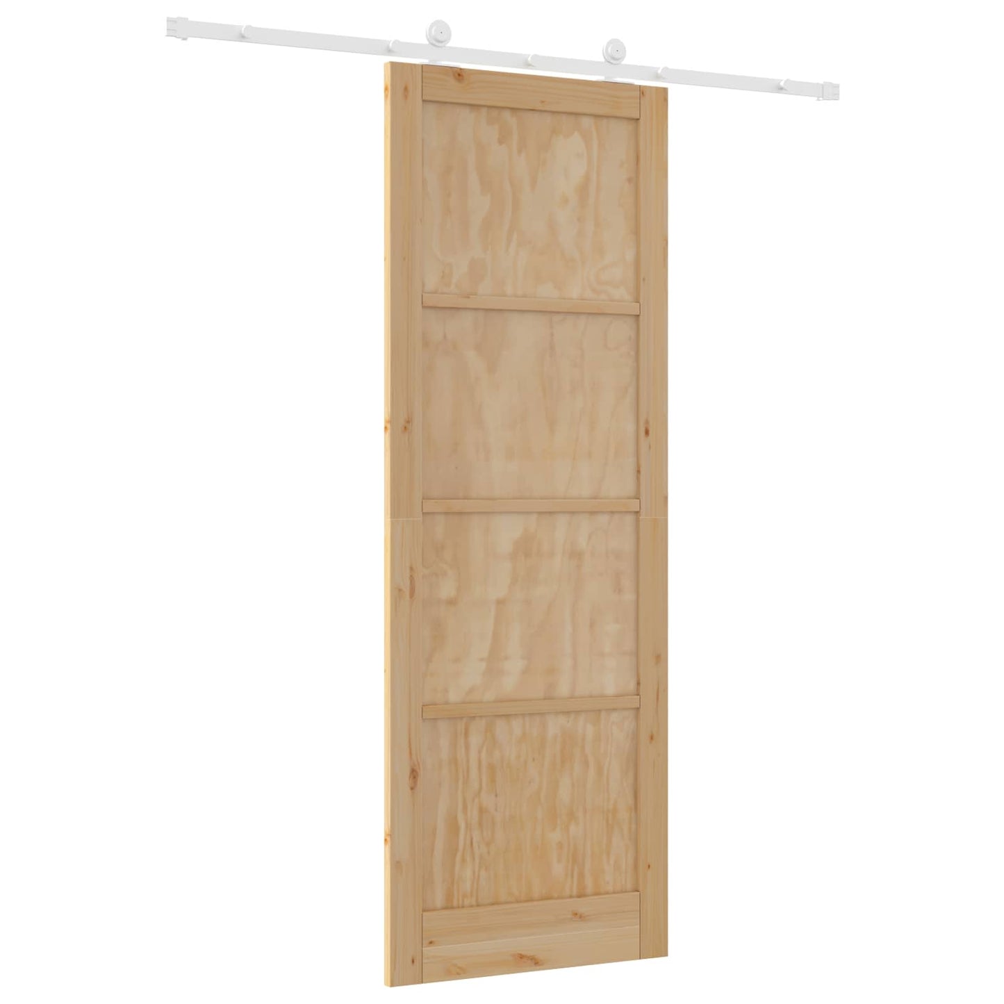 Skyvedør Naturlig og Hvit 83 x 232 cm Heltre furu
