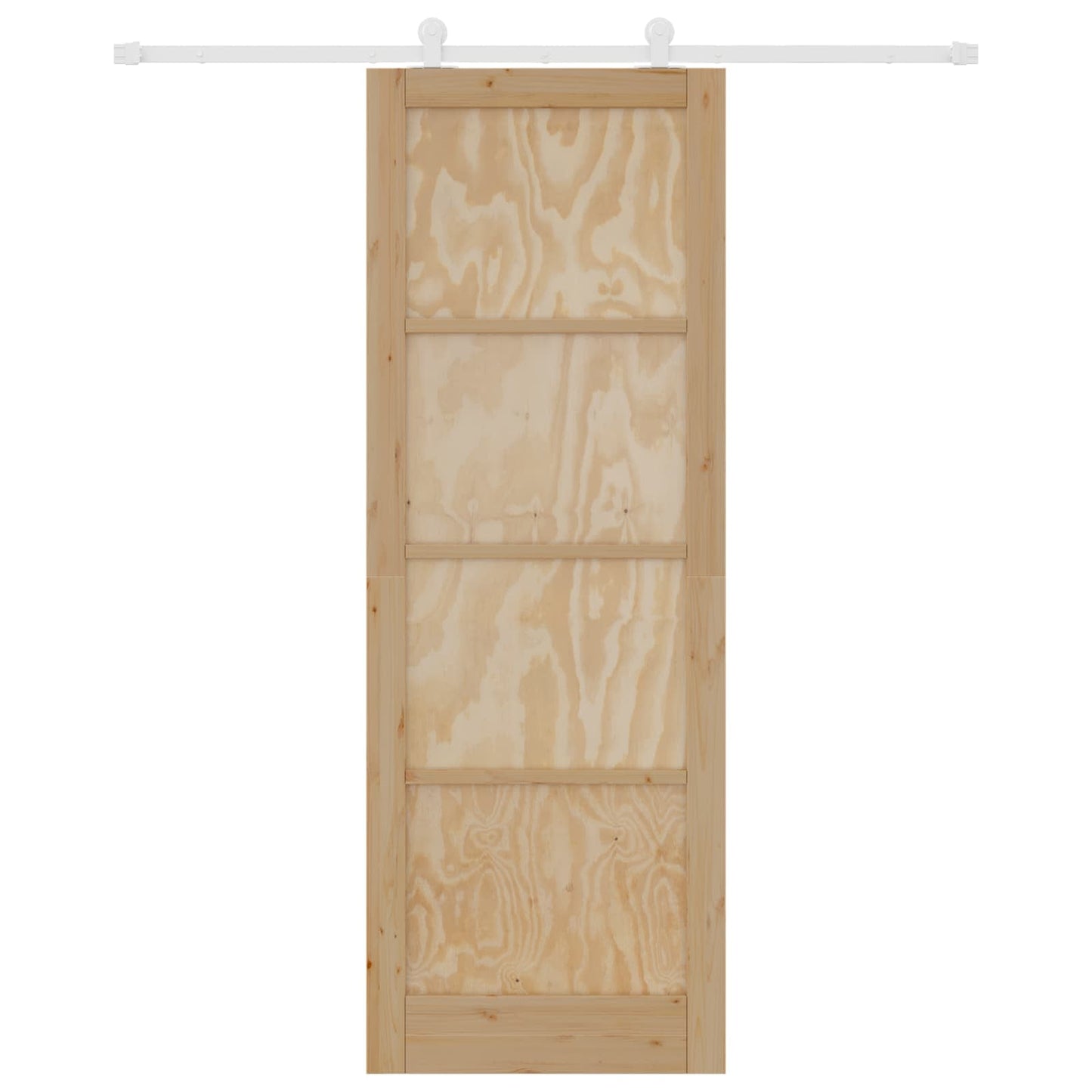 Skyvedør Naturlig og Hvit 83 x 232 cm Heltre furu