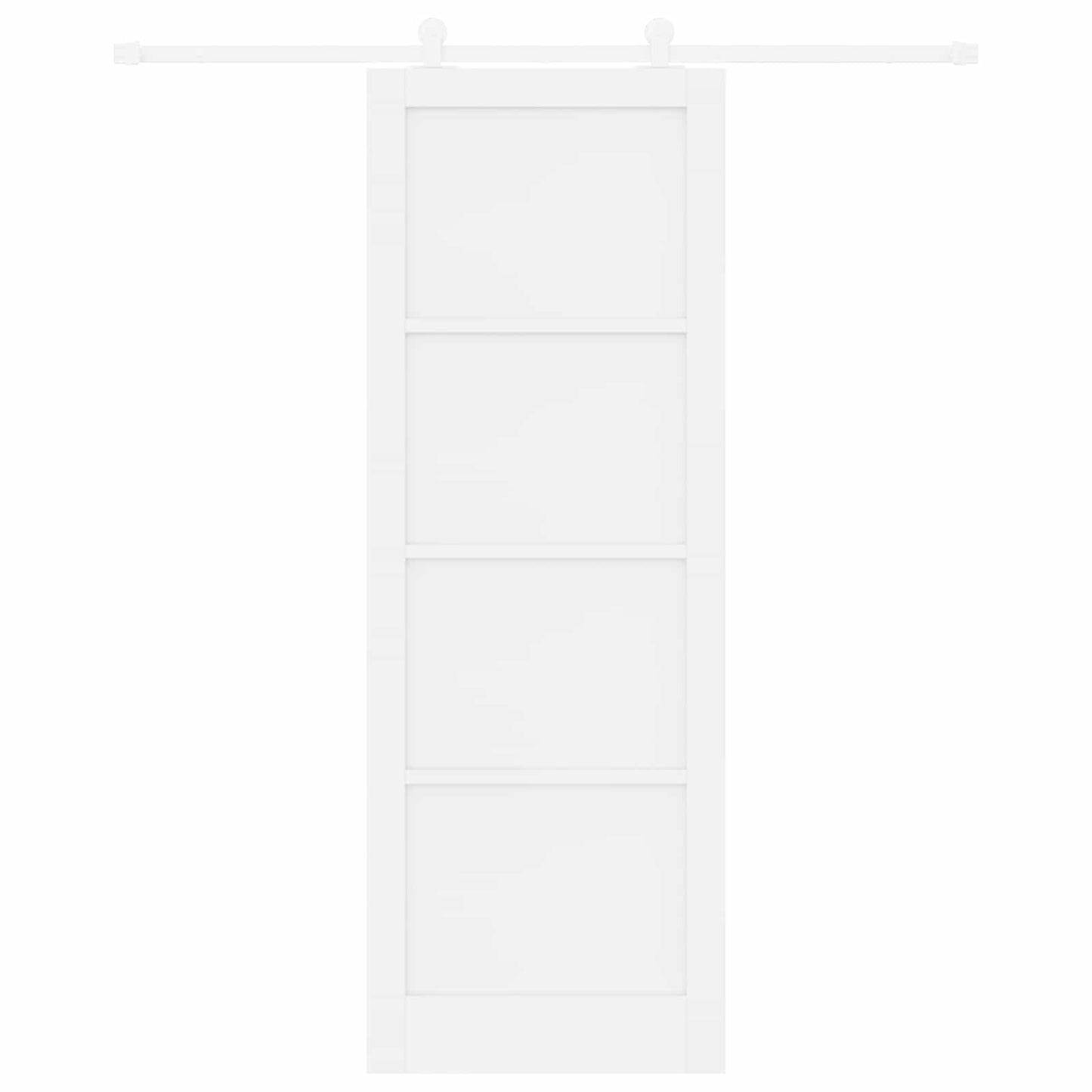 Skyvedør Hvit 83 x 232 cm Heltre furu