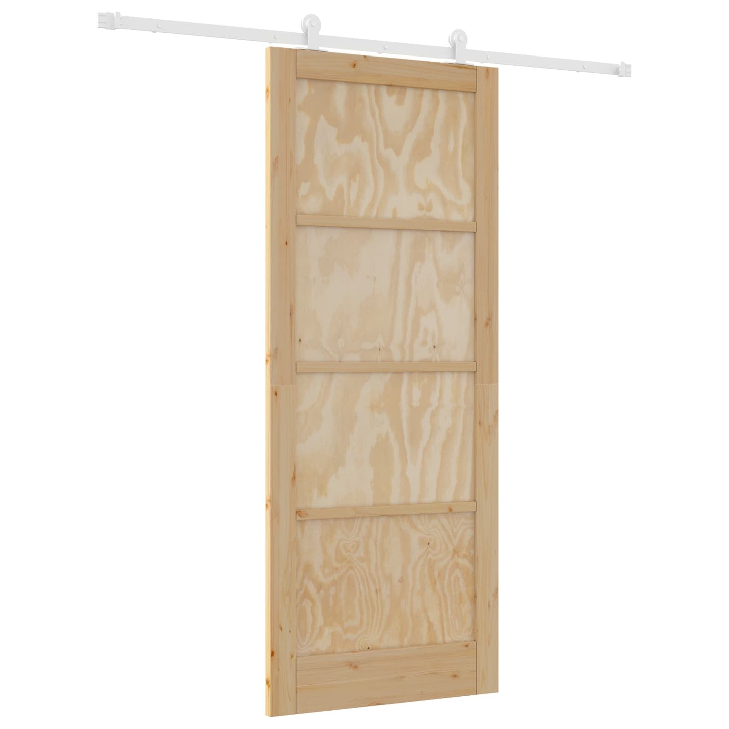 Skyvedør Naturlig og Hvit 86 x 211 cm Heltre furu