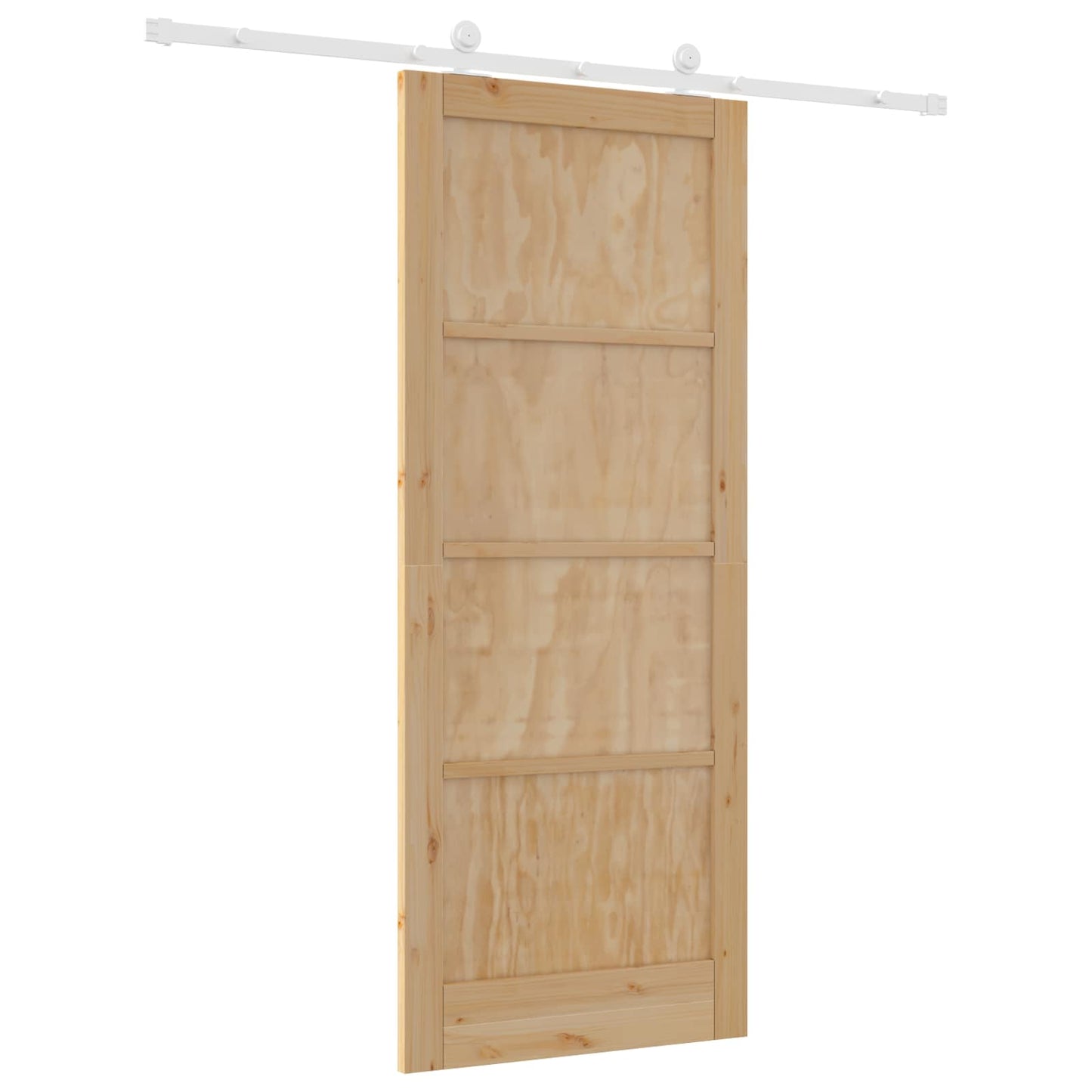 Skyvedør Naturlig og Hvit 86 x 211 cm Heltre furu