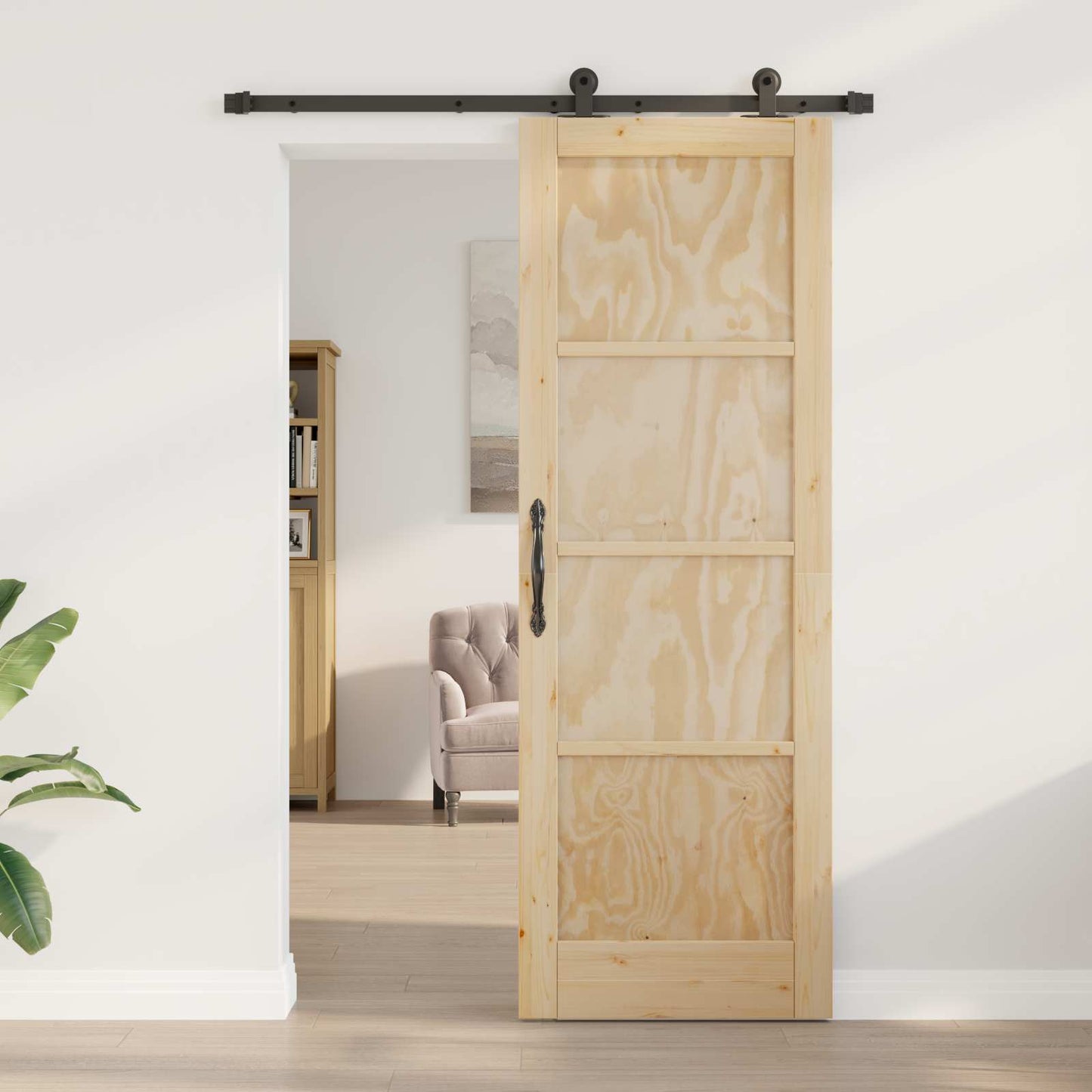 Skyvedør ORKDAL Naturlig 73,5 x 211 cm Heltre furu
