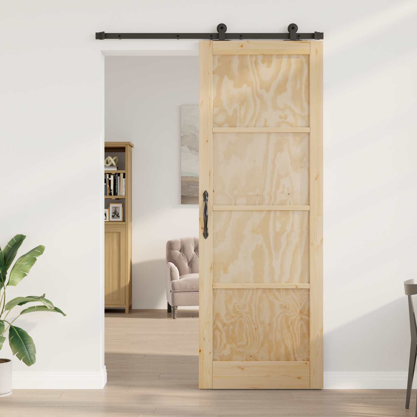 Skyvedør ORKDAL Naturlig 83 x 232 cm Heltre furu