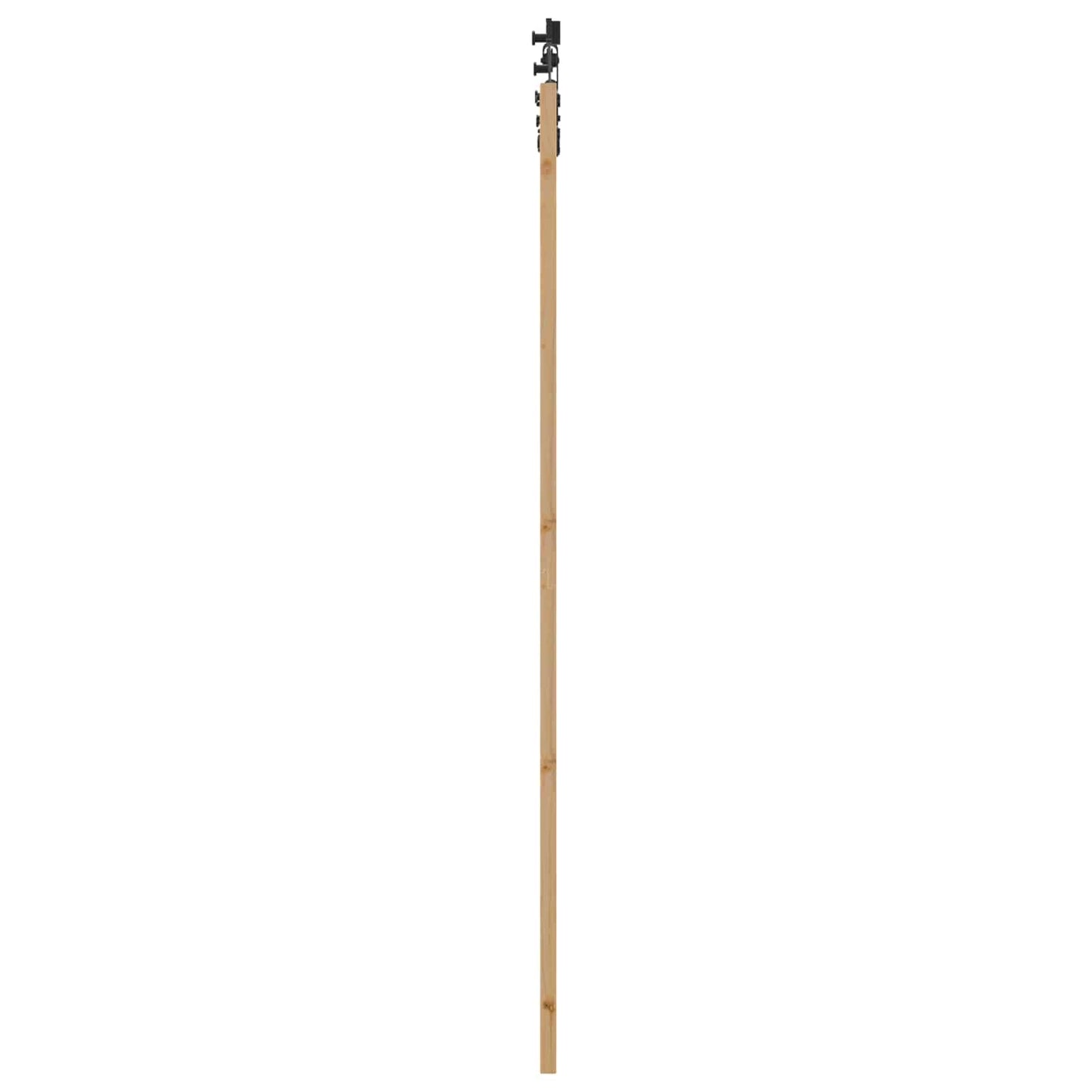 Skyvedør Naturlig og svart 83 x 232 cm Heltre furu