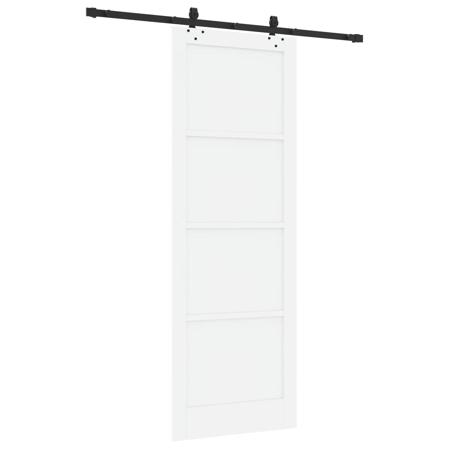 Skyvedør Hvit og svart 83 x 232 cm Heltre furu