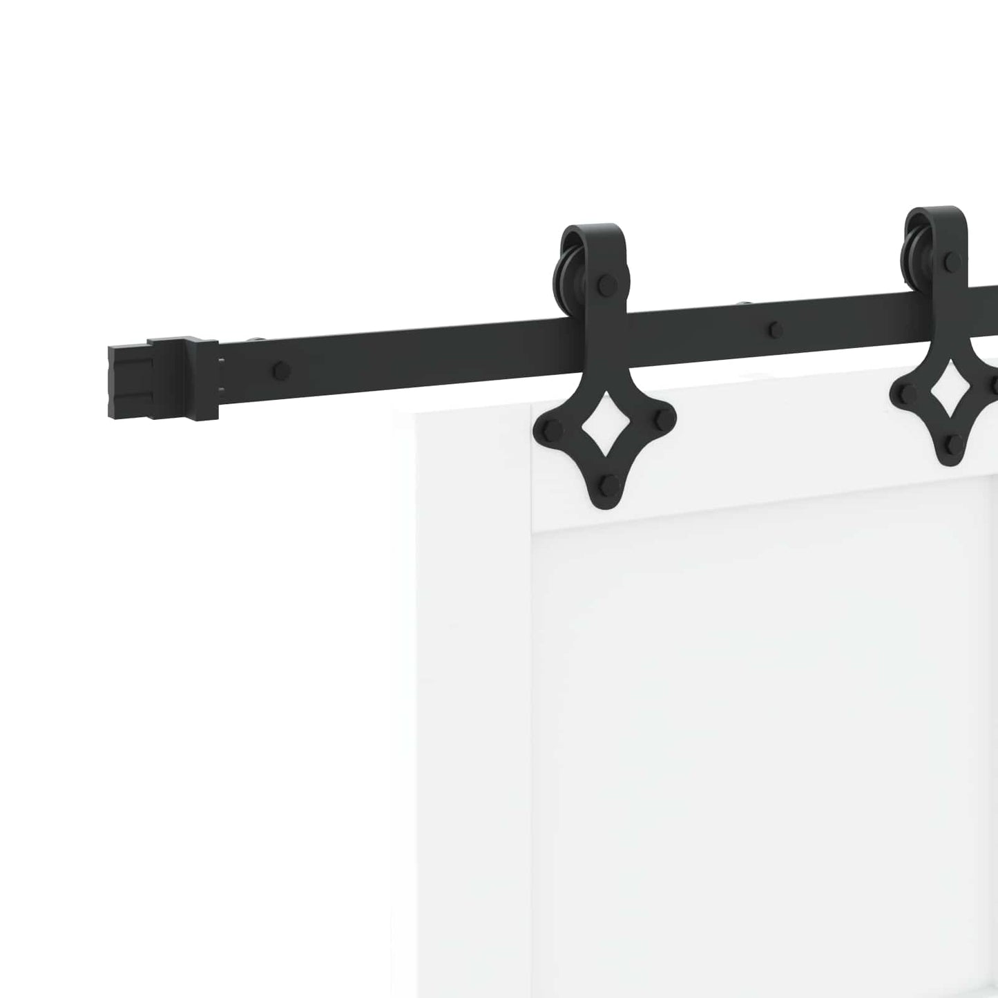 Skyvedør Hvit og svart 83 x 232 cm Heltre furu