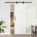 Skyvedør Hvit og svart 83 x 232 cm Heltre furu