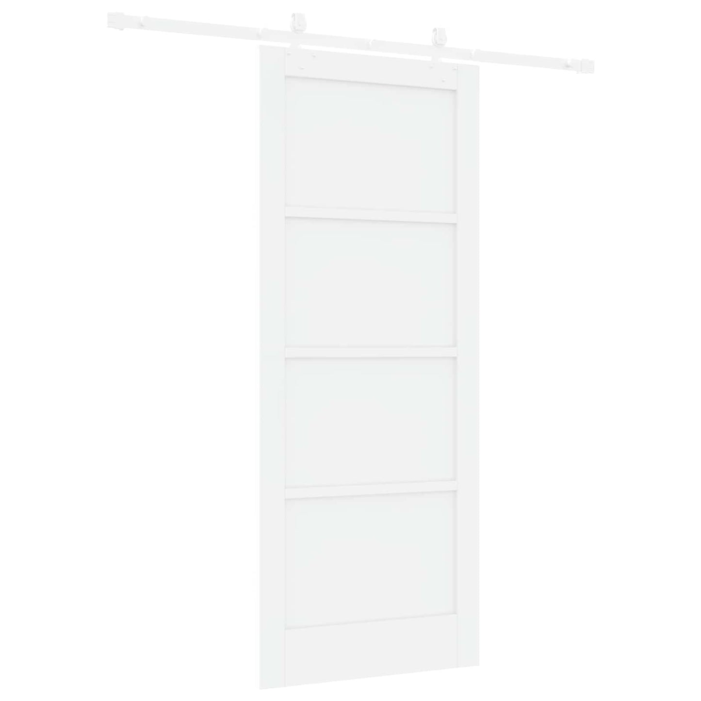 Skyvedør Hvit 83 x 202 cm Heltre furu