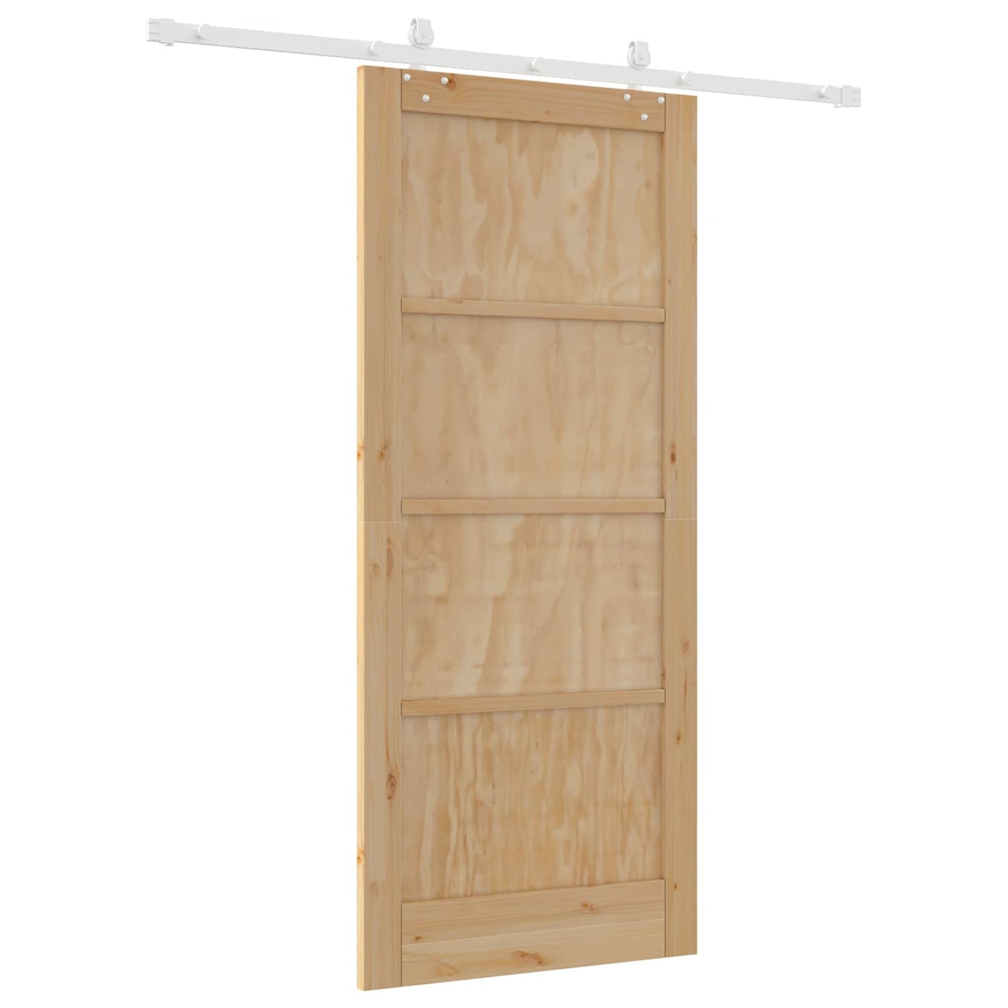 Skyvedør Naturlig og Hvit 86 x 198,5 cm Heltre furu