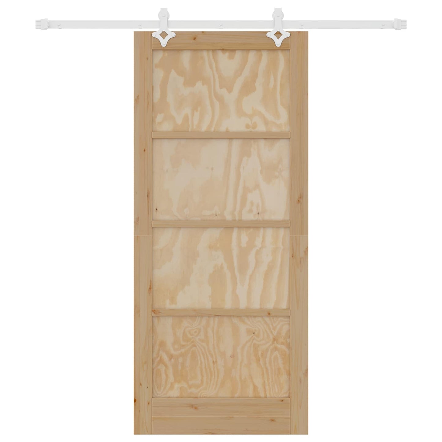 Skyvedør Naturlig og Hvit 86 x 198,5 cm Heltre furu