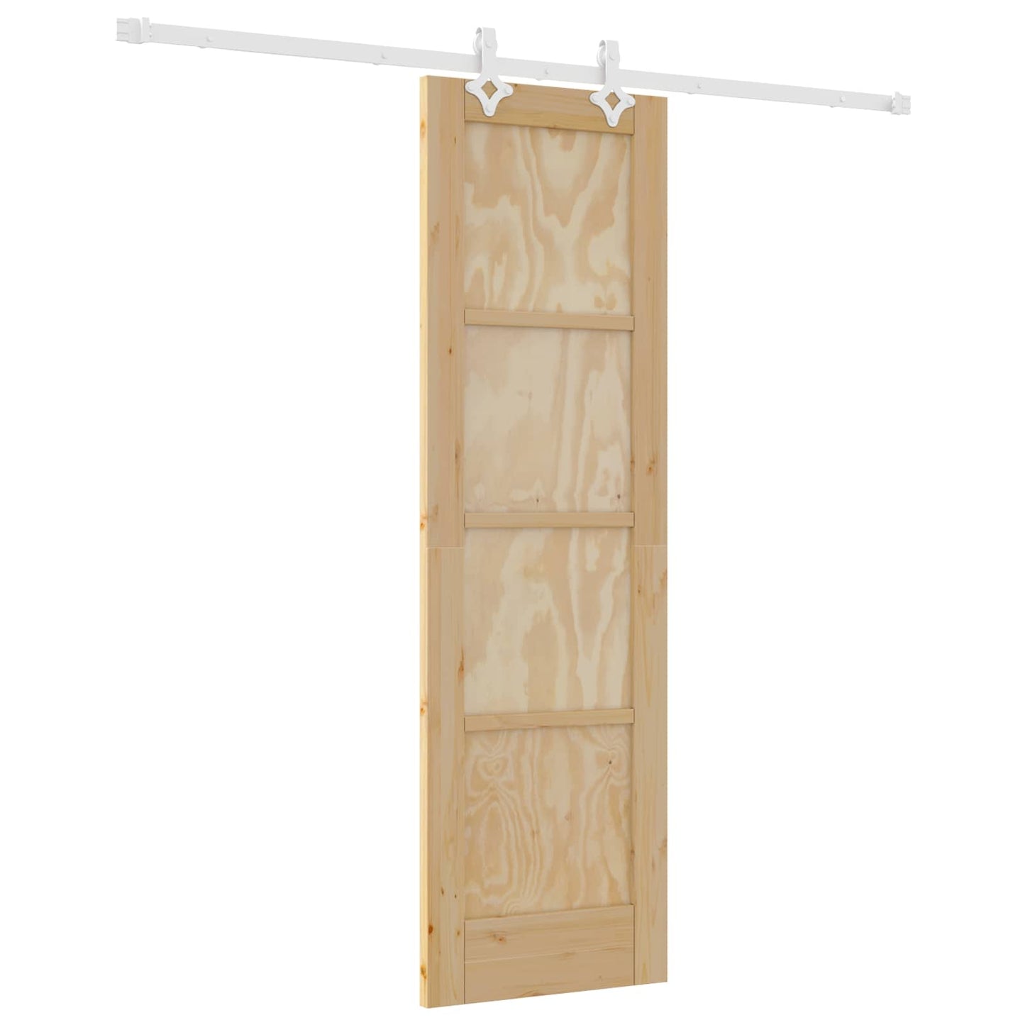 Skyvedør Naturlig og Hvit 61 x 198,5 cm Heltre furu