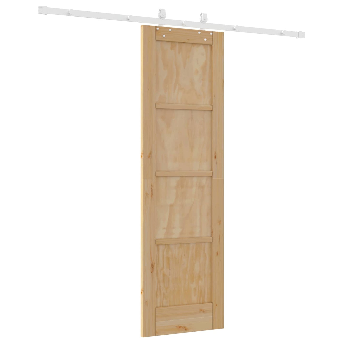 Skyvedør Naturlig og Hvit 61 x 198,5 cm Heltre furu