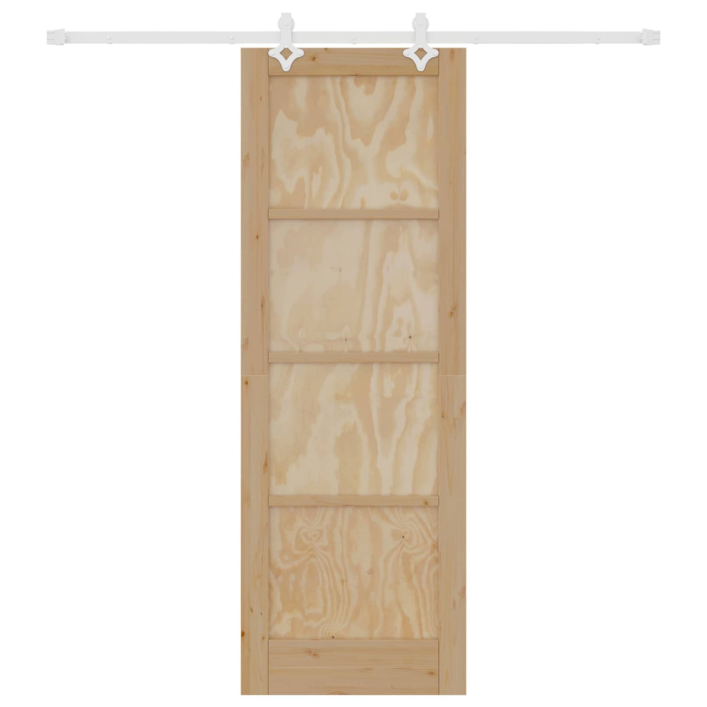 Skyvedør Naturlig og Hvit 73,5 x 211 cm Heltre furu