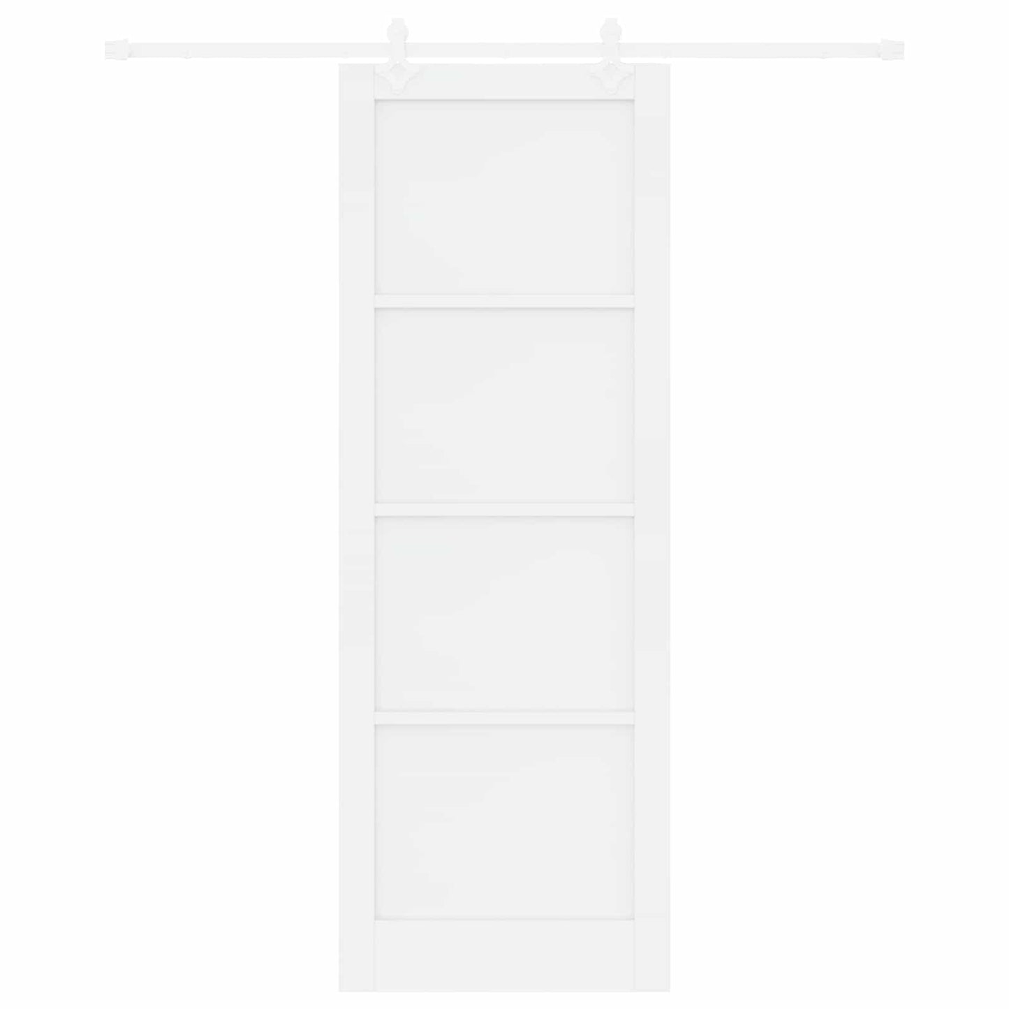 Skyvedør Hvit 83 x 232 cm Heltre furu