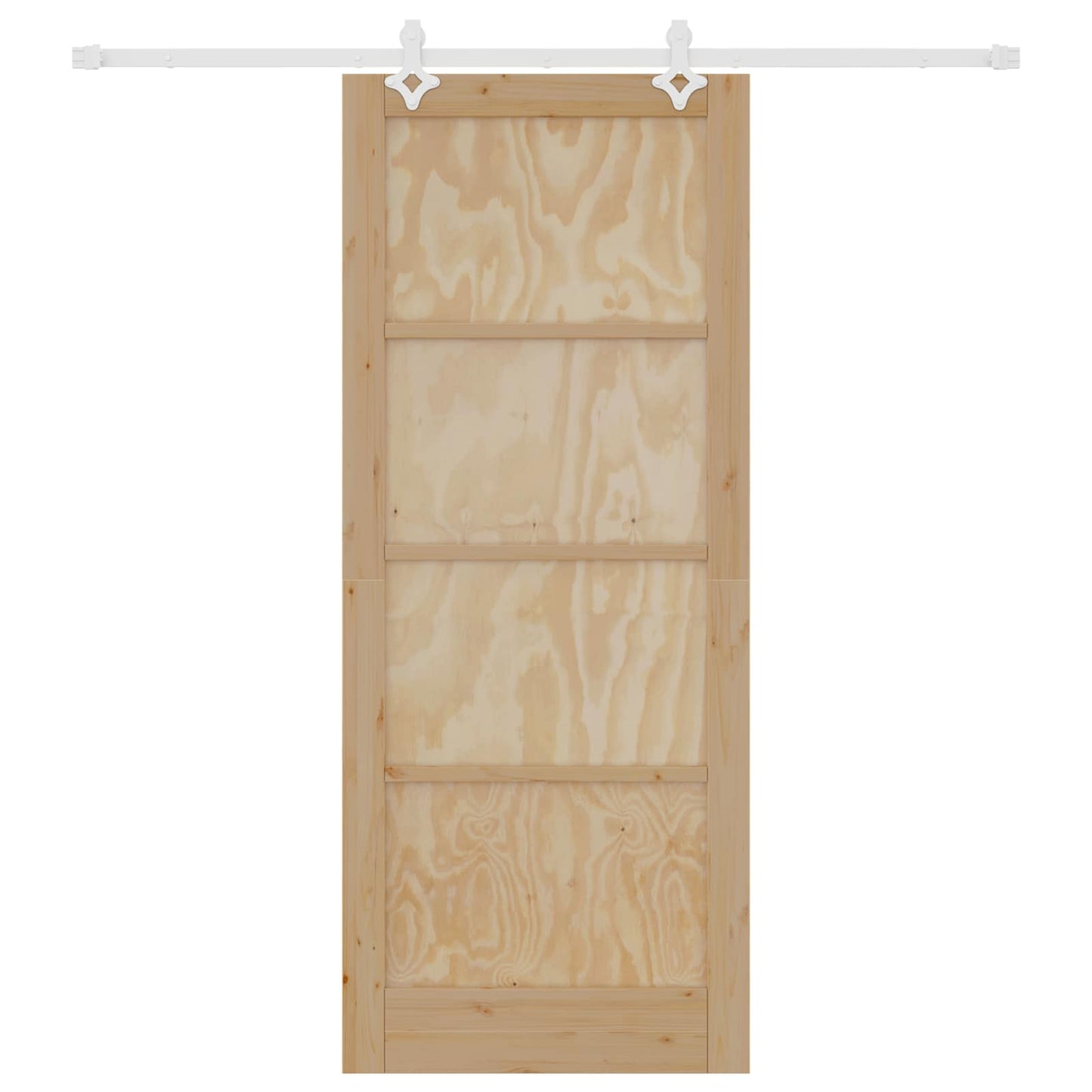 Skyvedør Naturlig og Hvit 86 x 211 cm Heltre furu