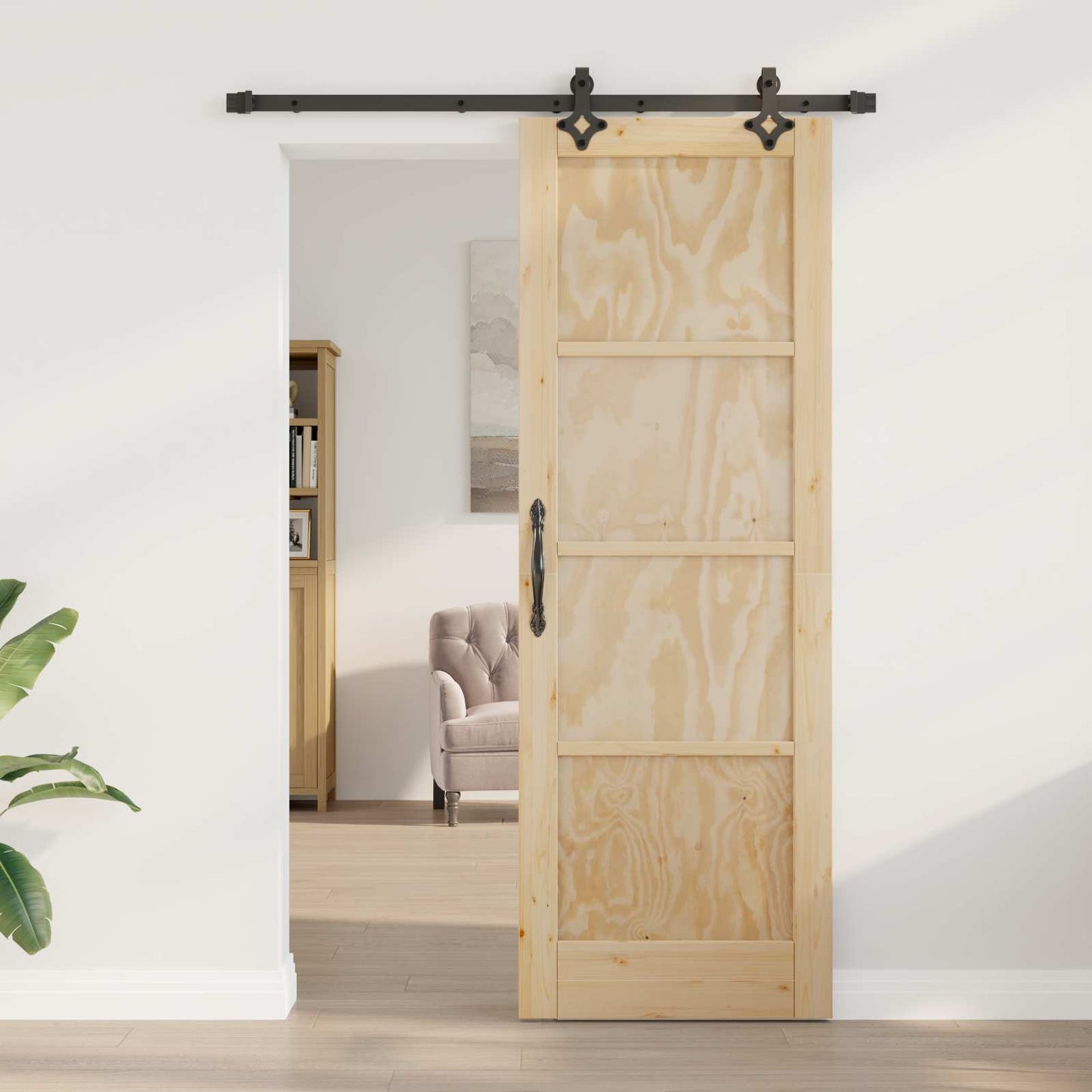 Skyvedør ORKDAL Naturlig 73,5 x 211 cm Heltre furu